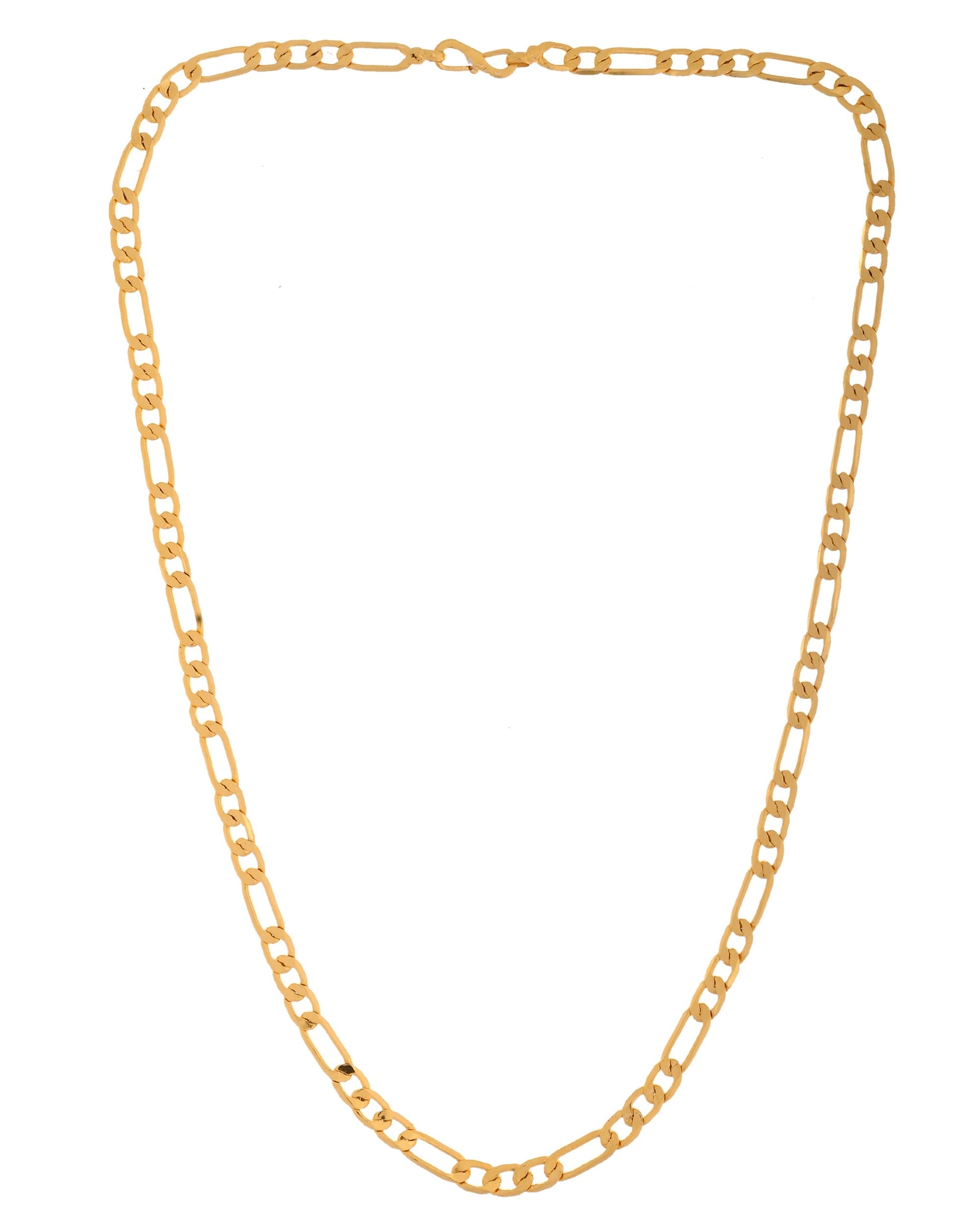 VOJ Gold Polished Minimal Linked Chain For Women 