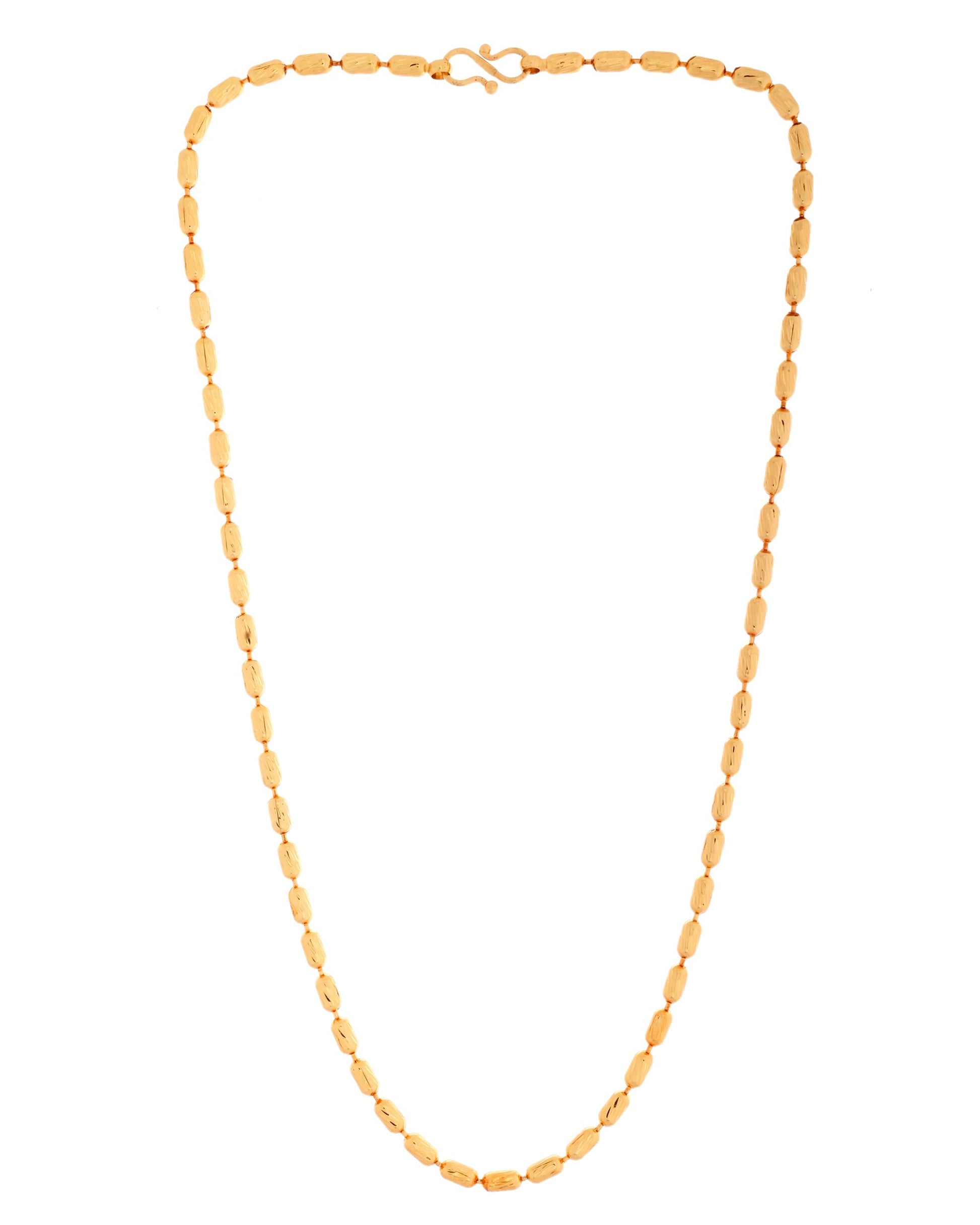 VOJ Gold Polished Stainless Steel Classic Chain 