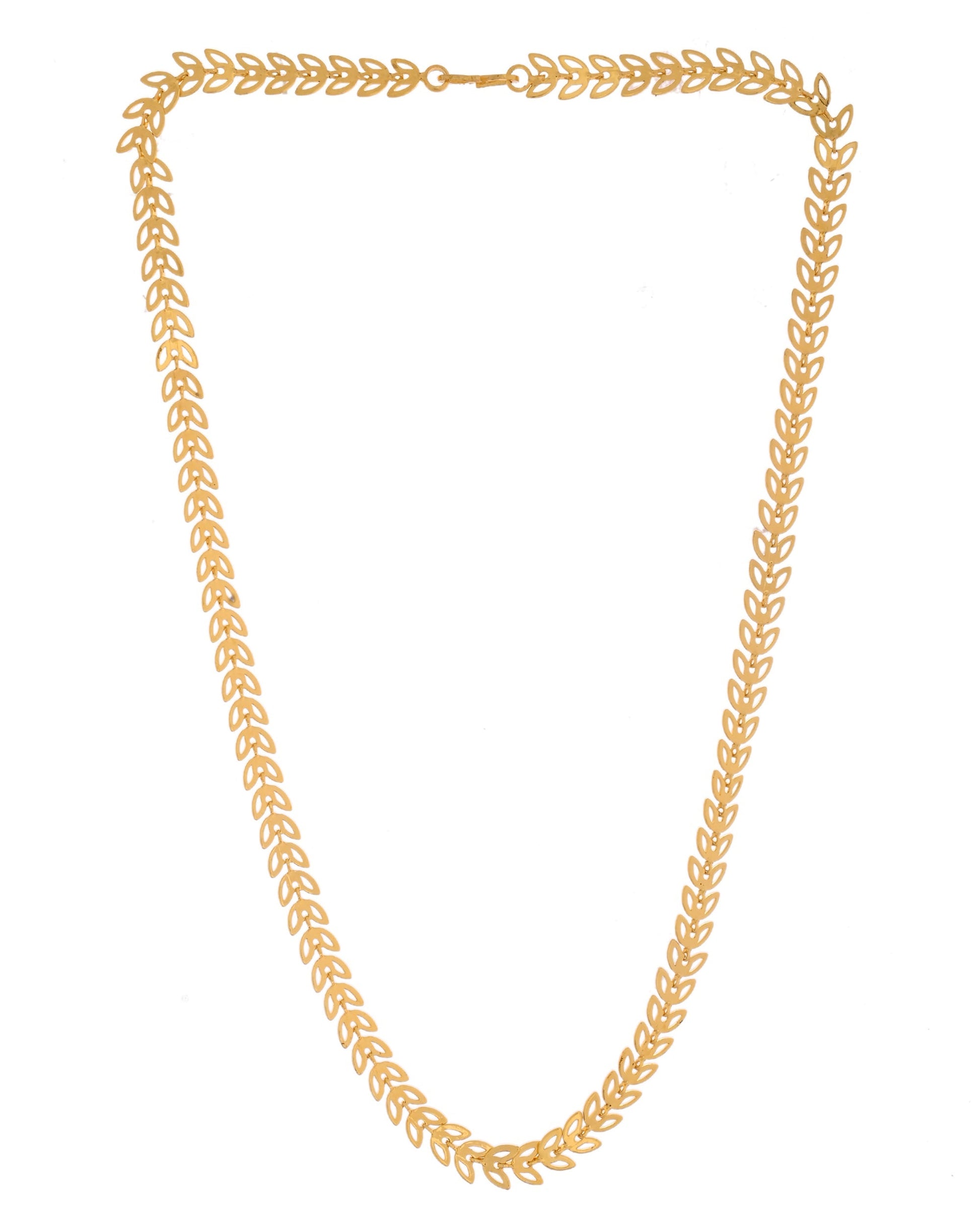 VOJ Leaf Shaped Minimal Chain For Women 