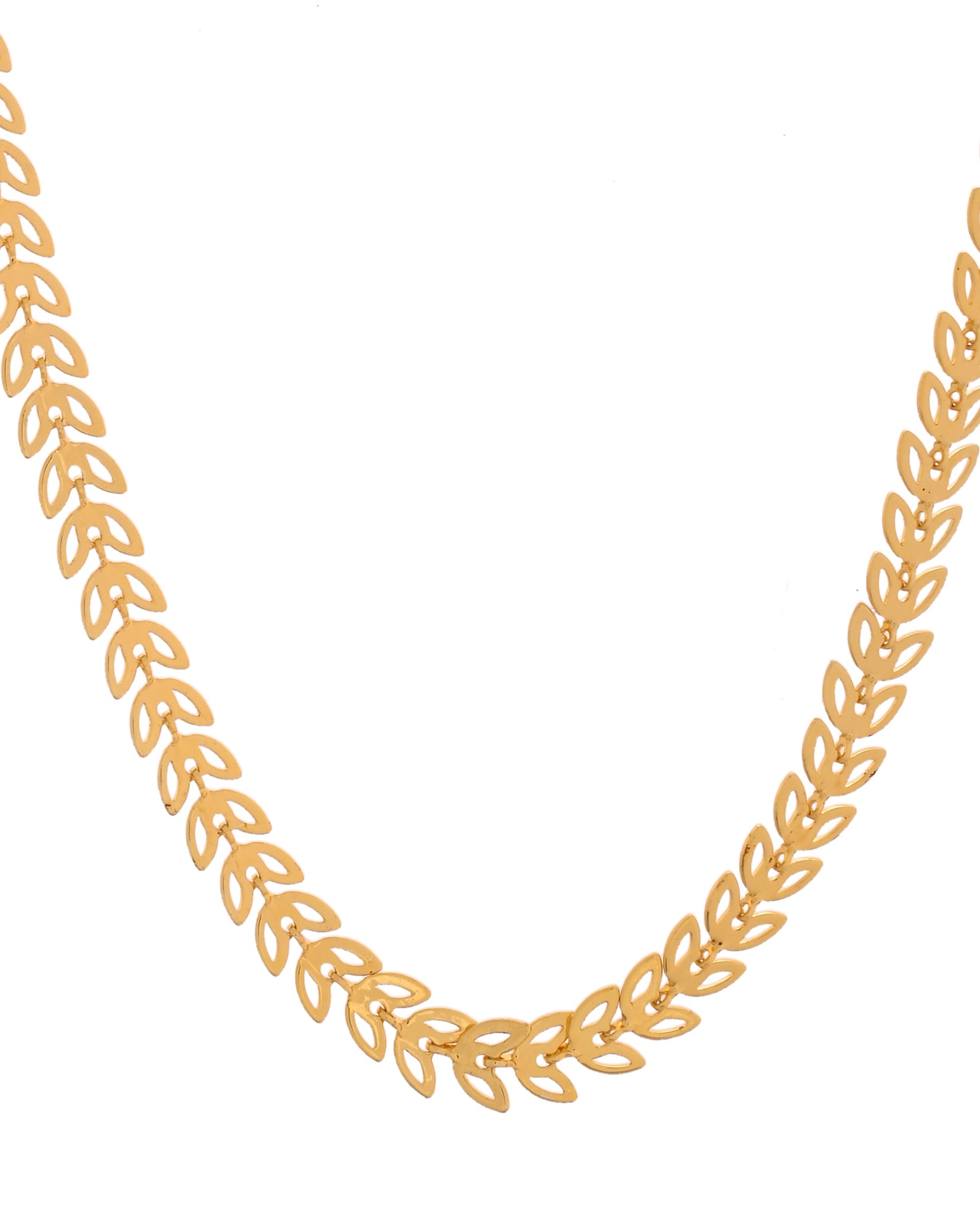 VOJ Leaf Shaped Minimal Chain For Women 