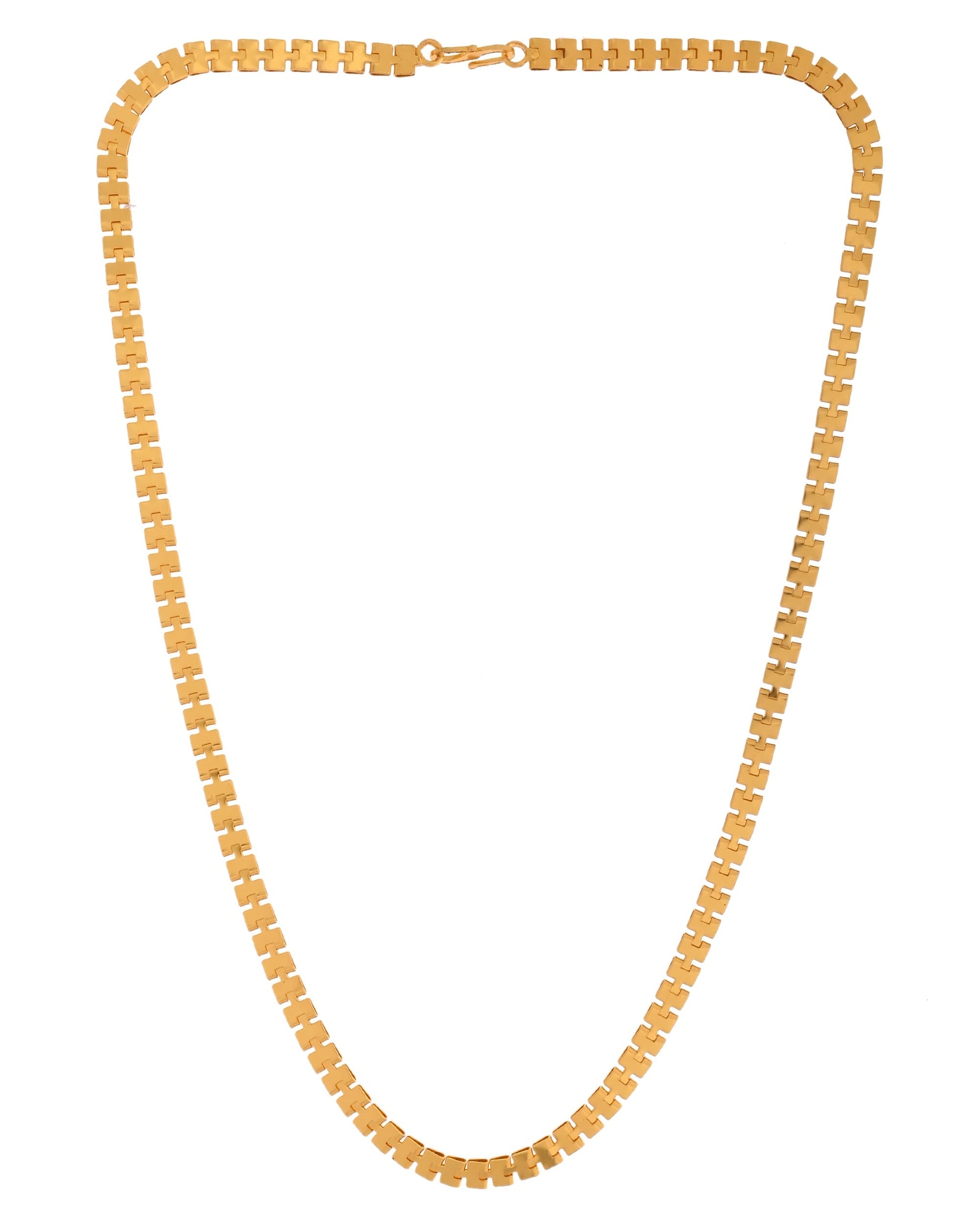 VOJ Women Gold Polished Stainless Steel Elegant Link Chain 