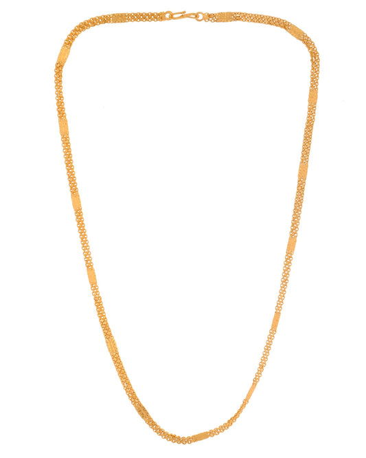VOJ Gold Polished Classic Stainless Steel Chain 