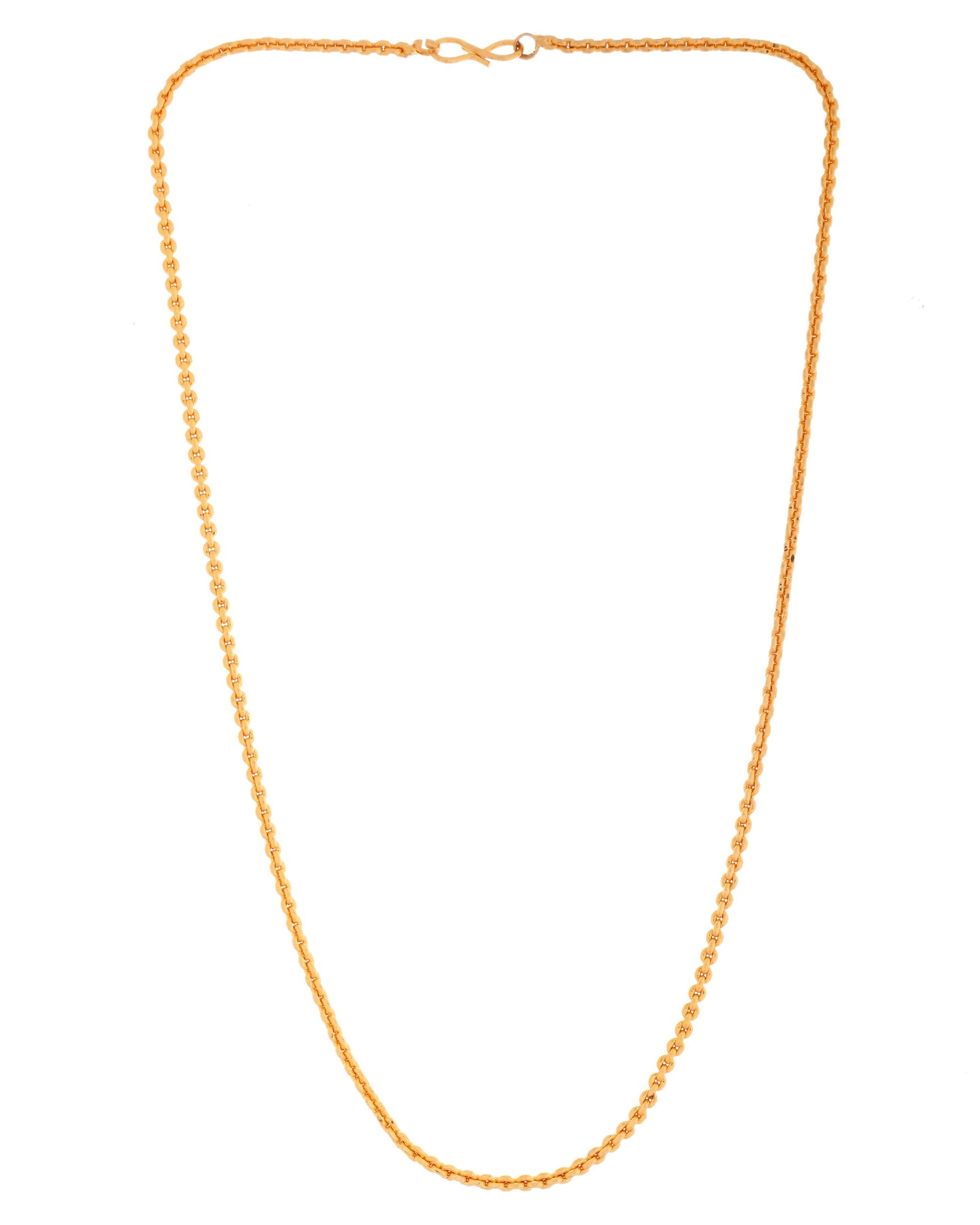 VOJ Gold Polished Women Stainless Steel Classic Chain 