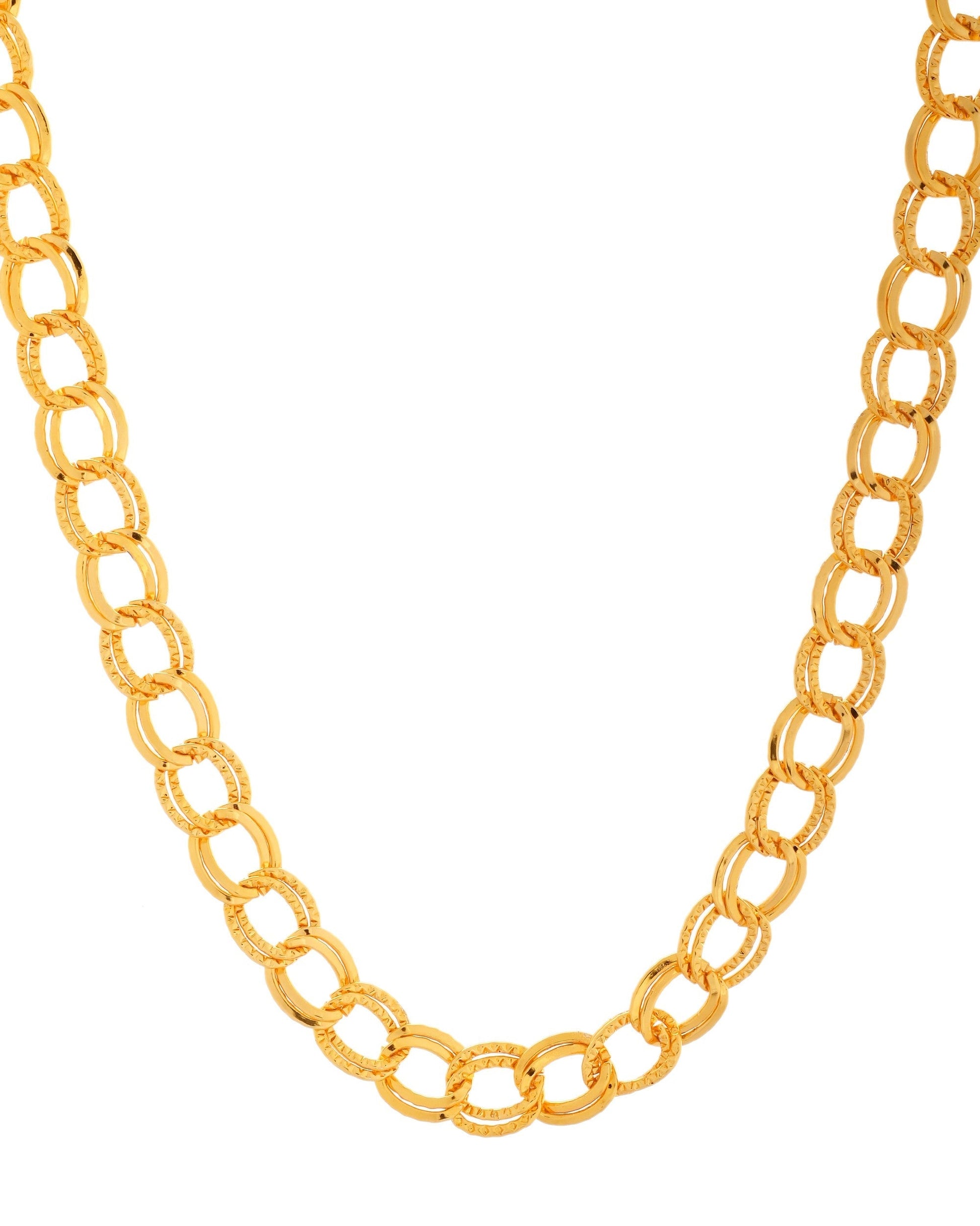 VOJ Men Designer Thick Stainless Steel Linked Chain 
