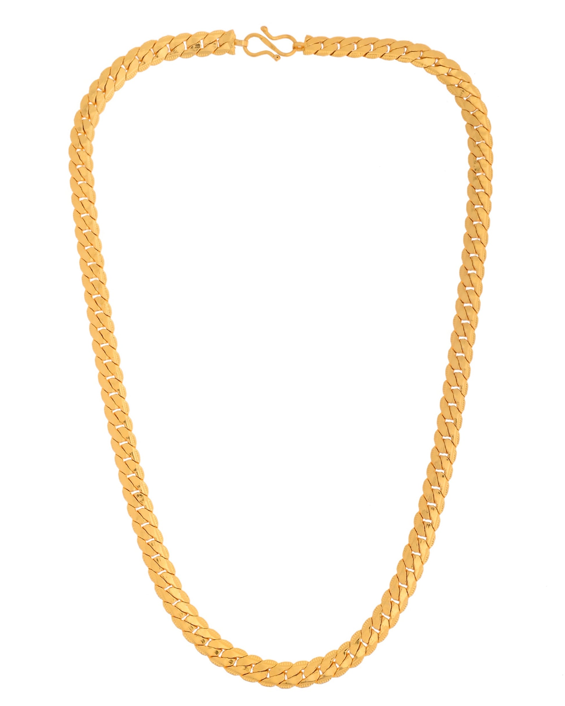 VOJ Gold Polished Stainless Steel Chain For Men 