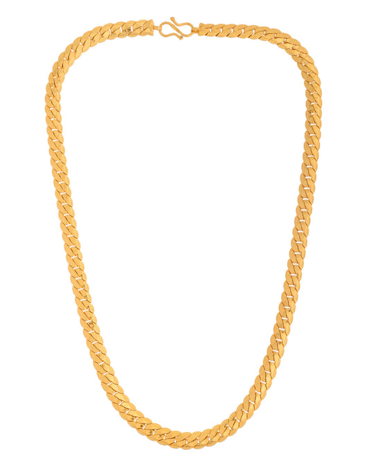 VOJ Gold Polished Stainless Steel Chain For Men 