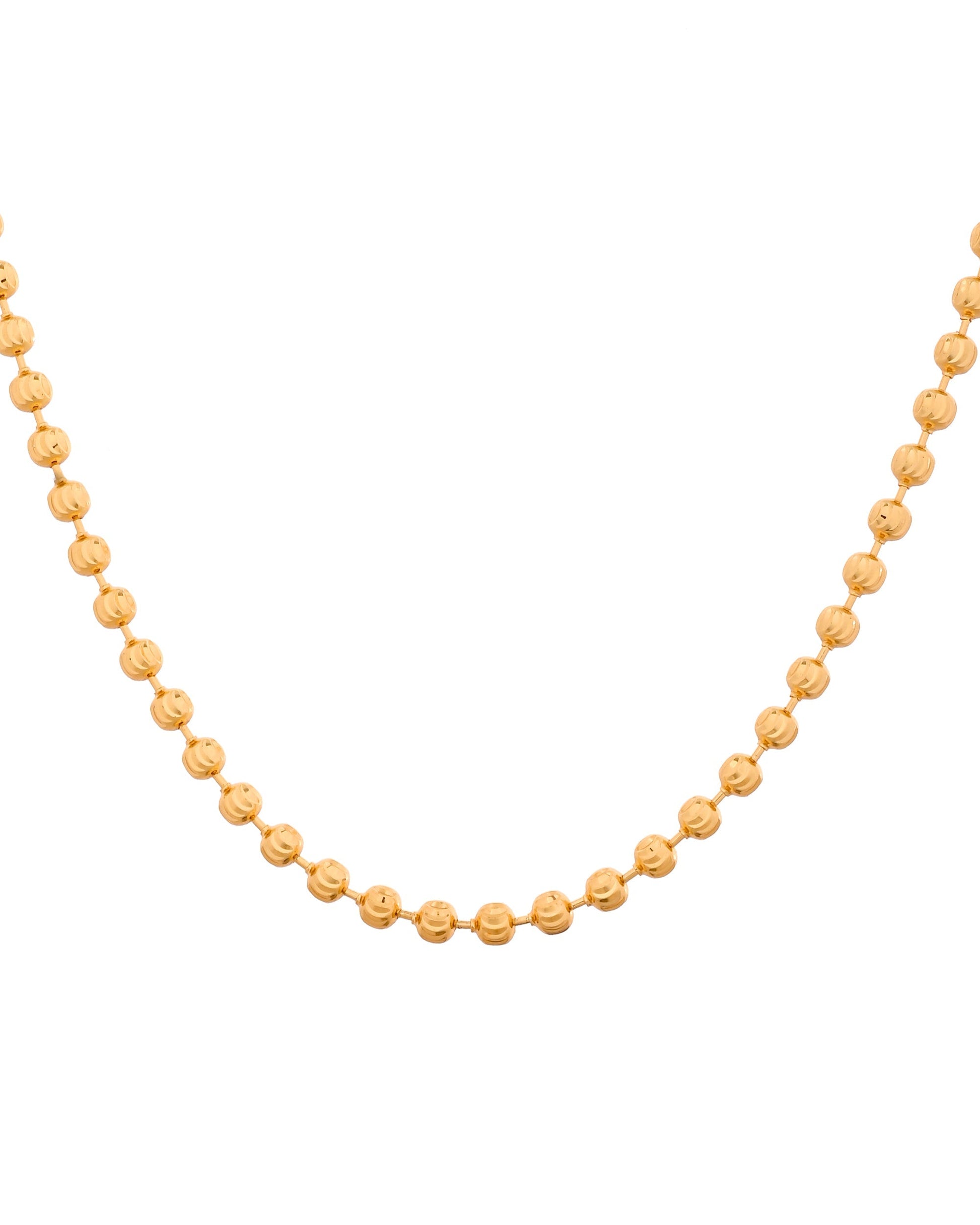 VOJ Gold Plated Designed Dotted Chain For Men  Grab2Buy VOJ Grab2Buy