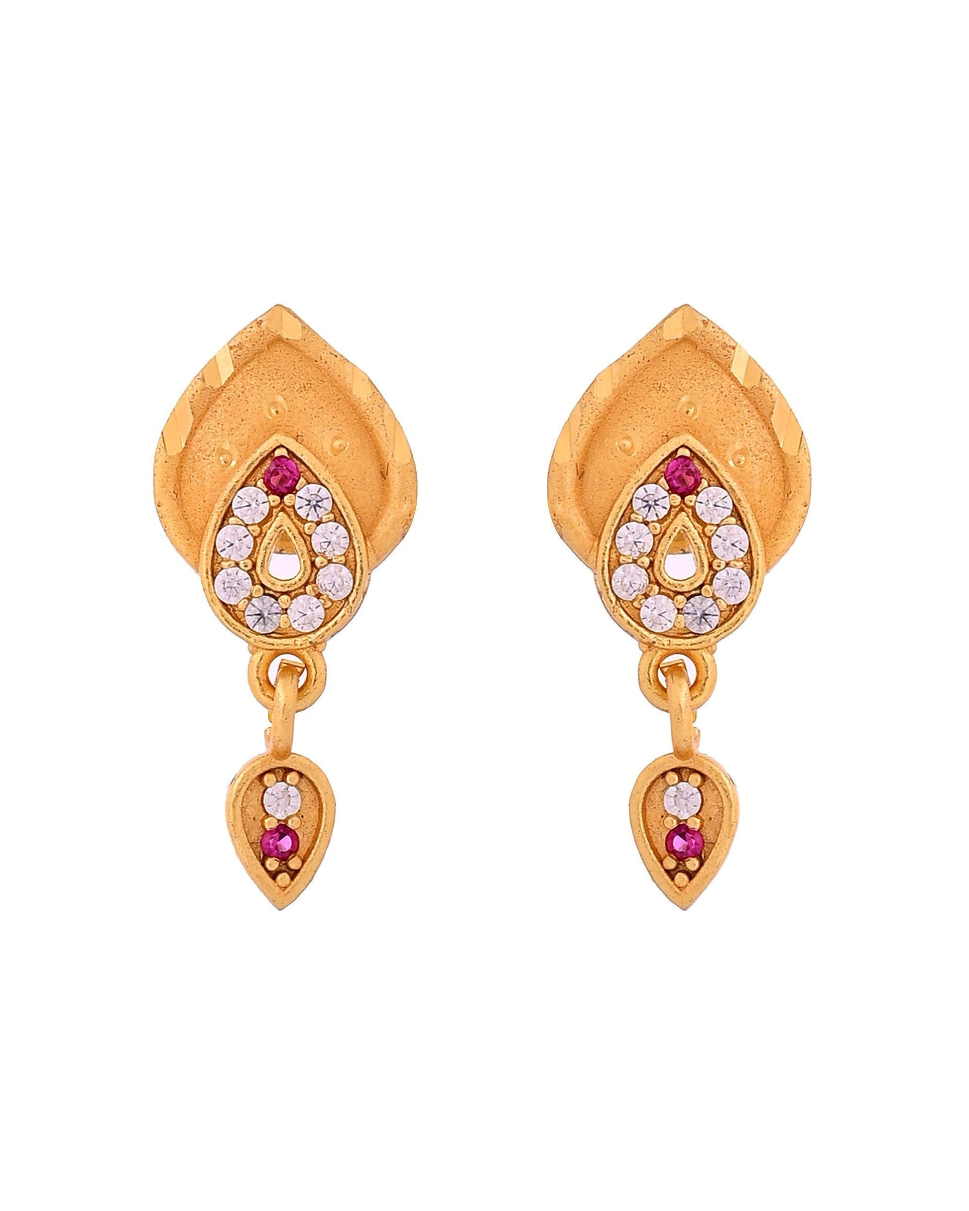 VOJ Gold Plated Teardrop Shaped Chain Set  Grab2Buy VOJ Grab2Buy