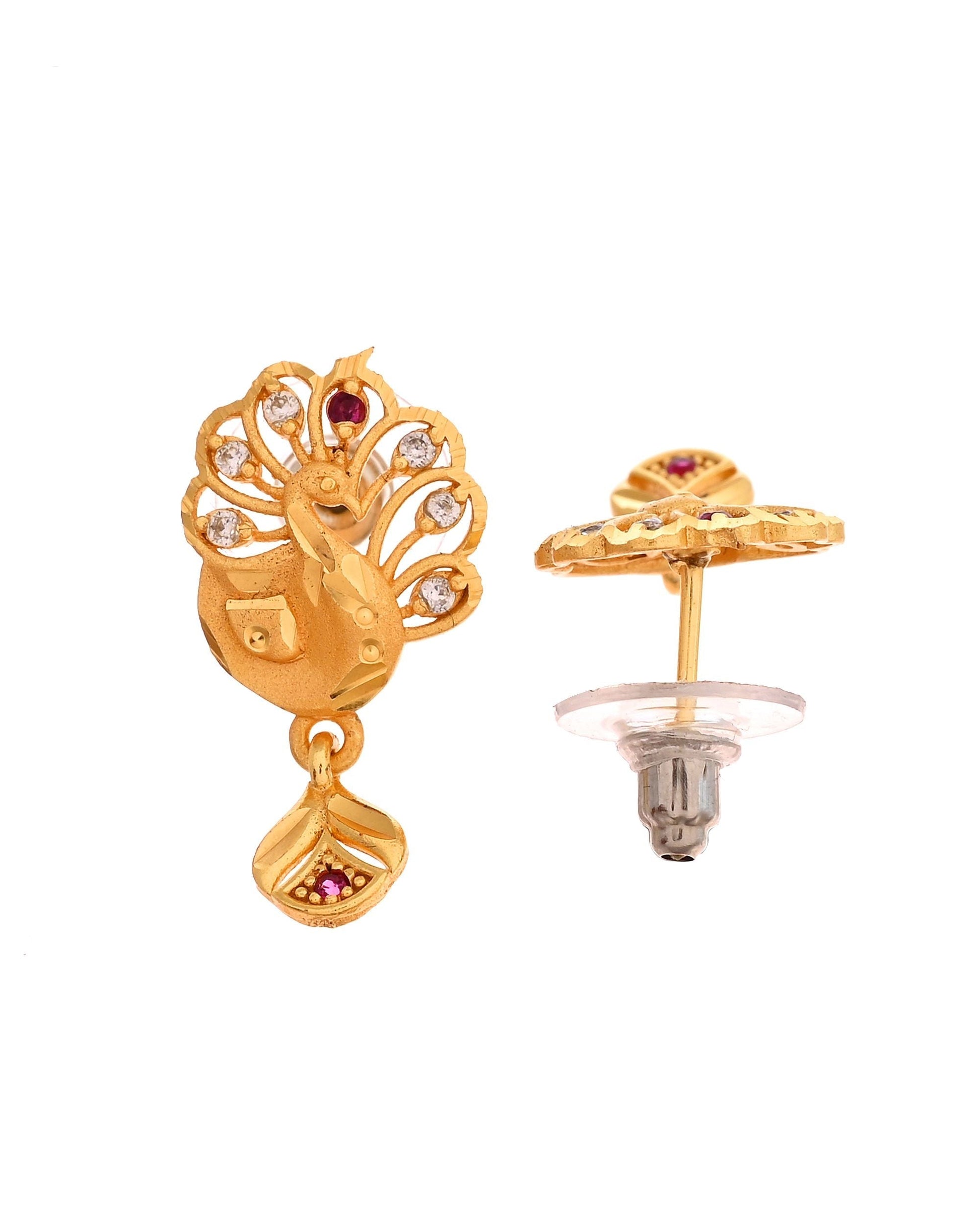 VOJ Gold Plated Peacock Shaped Chain Set  Grab2Buy VOJ Grab2Buy