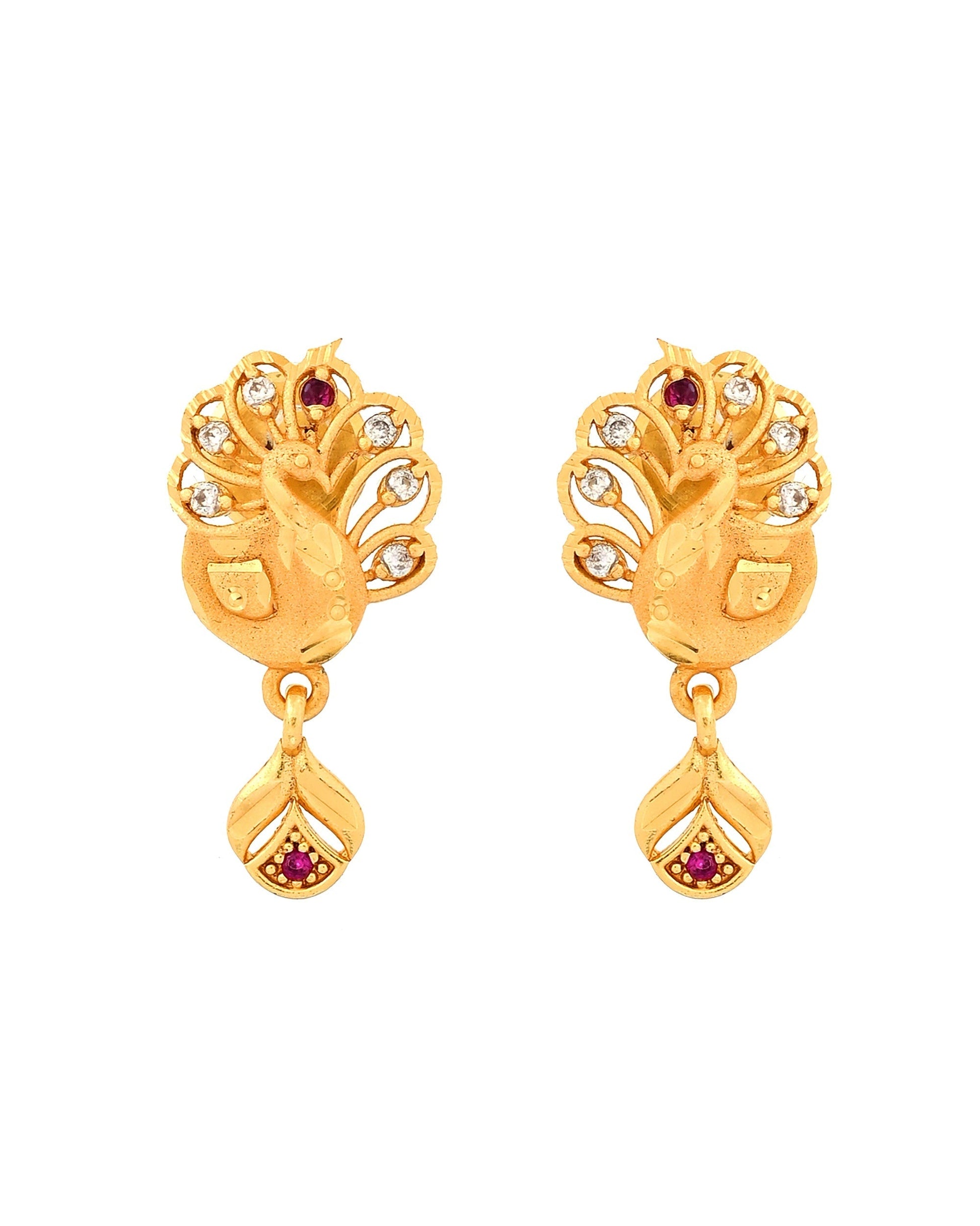 VOJ Gold Plated Peacock Shaped Chain Set  Grab2Buy VOJ Grab2Buy
