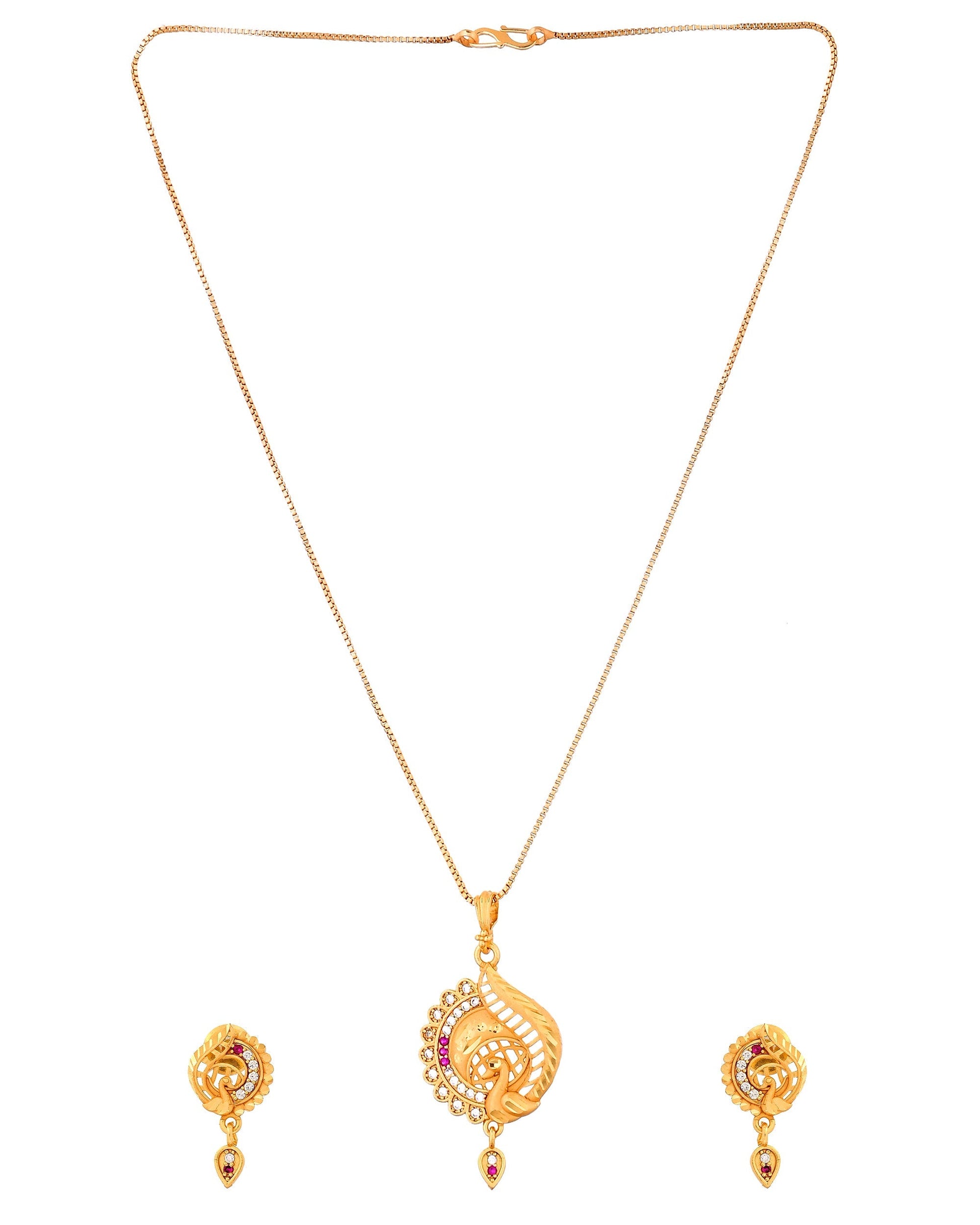 VOJ Gold Plated Elegant Design Chain Set  Grab2Buy VOJ Grab2Buy