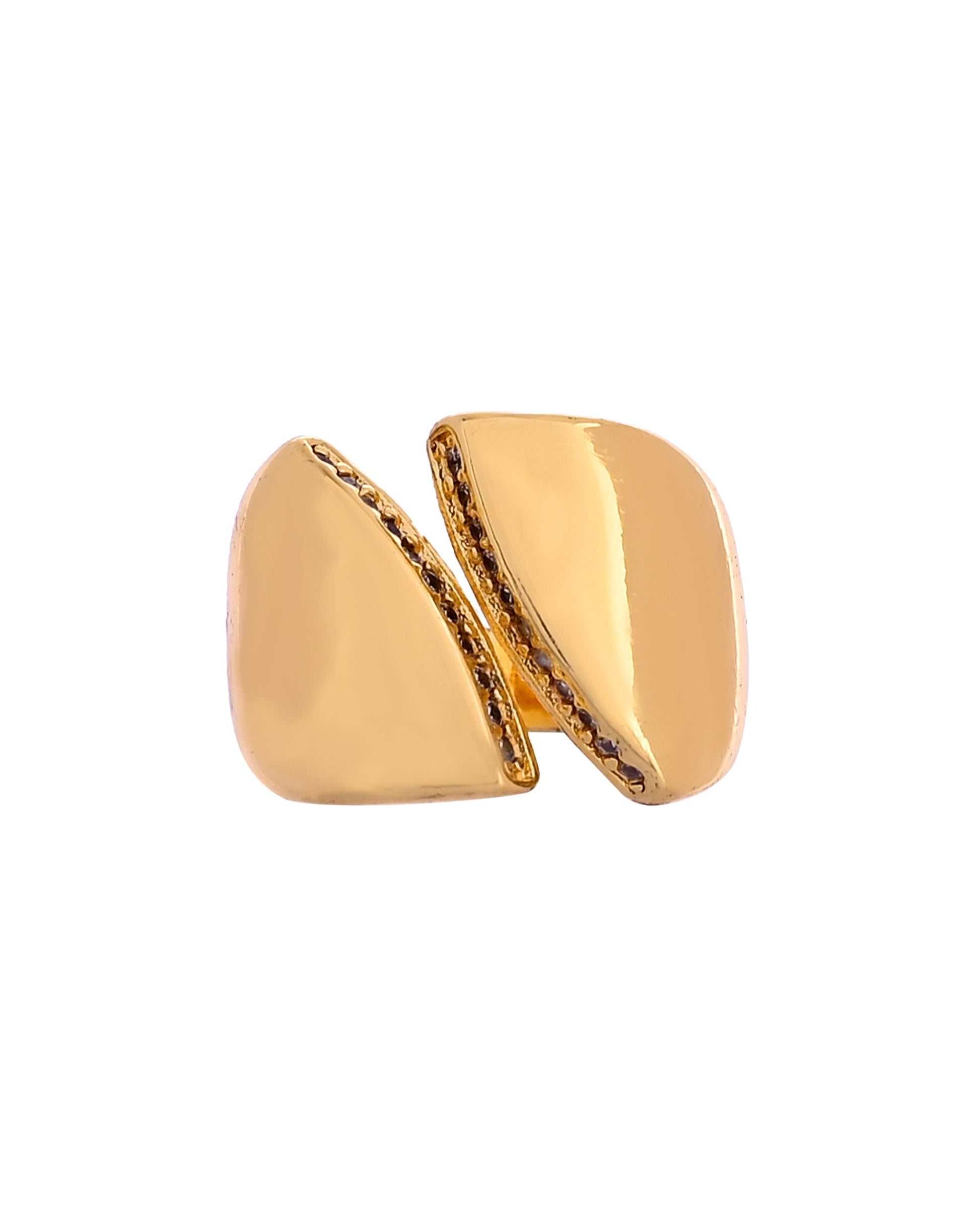 VOJ Gold Plated Adjustable Ring For Women  Grab2Buy VOJ Grab2Buy