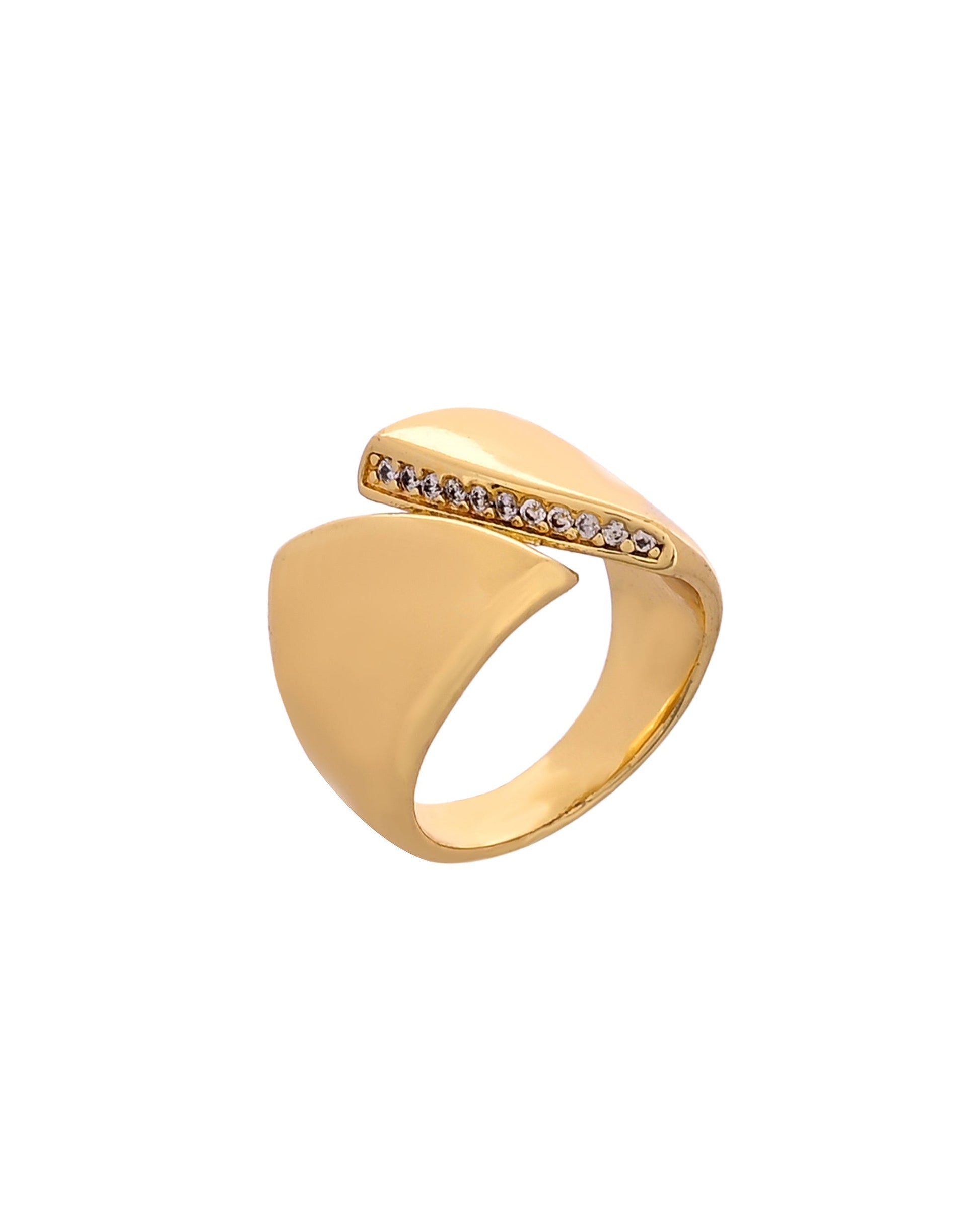 VOJ Gold Plated Adjustable Ring For Women  Grab2Buy VOJ Grab2Buy