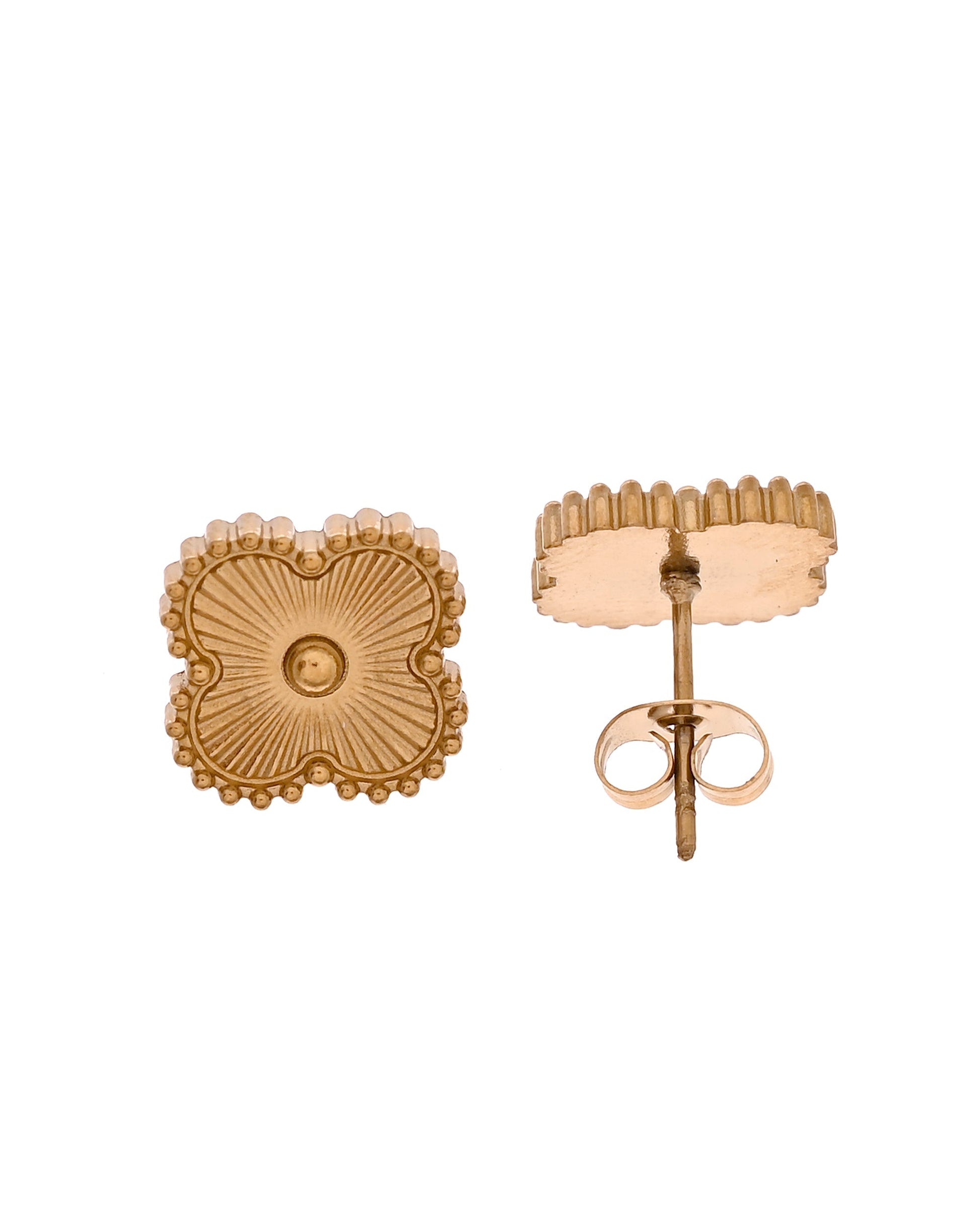 VOJ Gold Plated Floral Design Chain With Earrings And Bracelet Set  Grab2Buy VOJ Grab2Buy