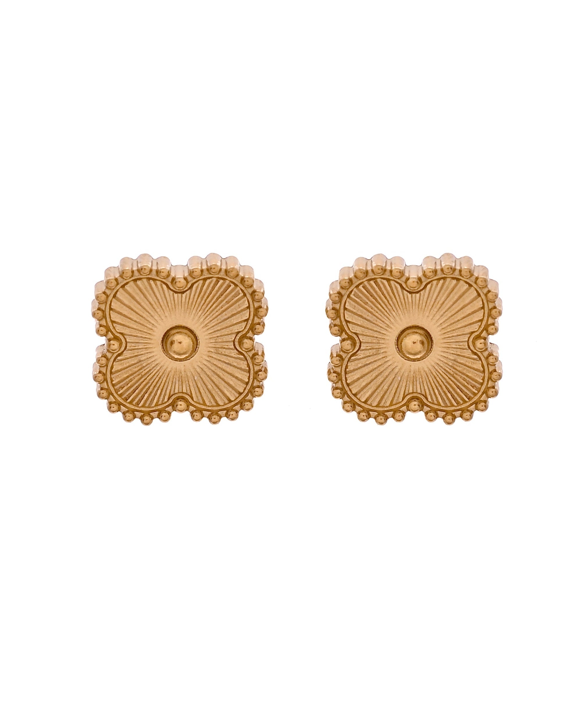 VOJ Gold Plated Floral Design Chain With Earrings And Bracelet Set  Grab2Buy VOJ Grab2Buy