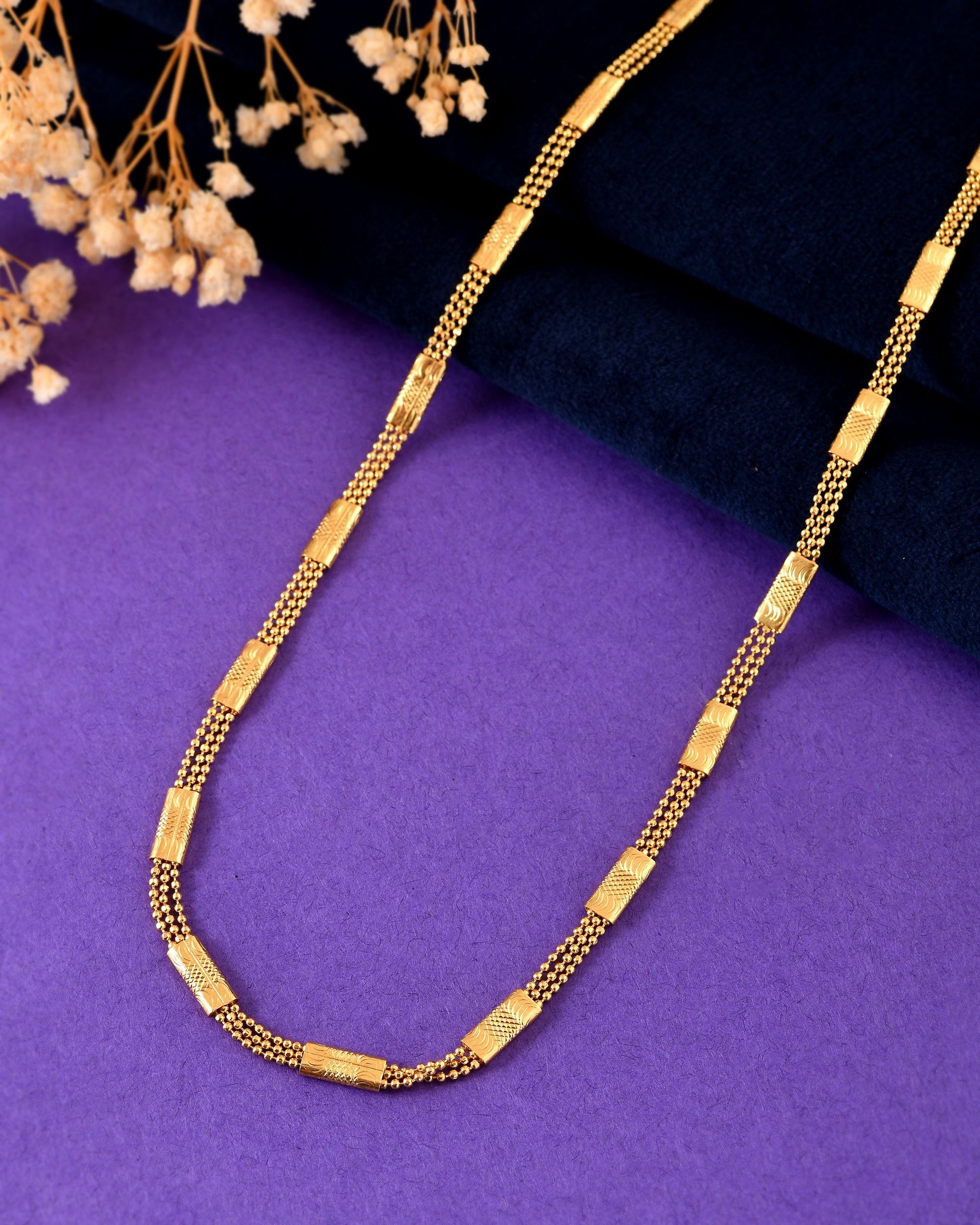 VOJ Gold Plated Rectangular With Multi Layer Chain For Men  Grab2Buy VOJ Grab2Buy