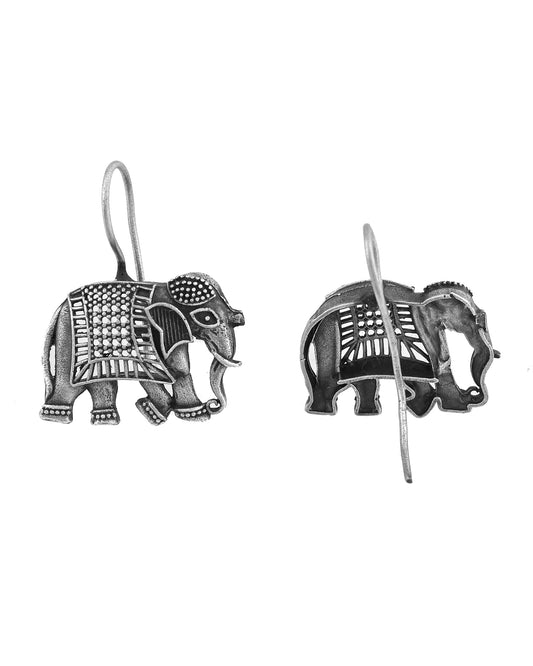 VOJ Silver Toned Animal Designed Drop Earrings  Grab2Buy VOJ Grab2Buy
