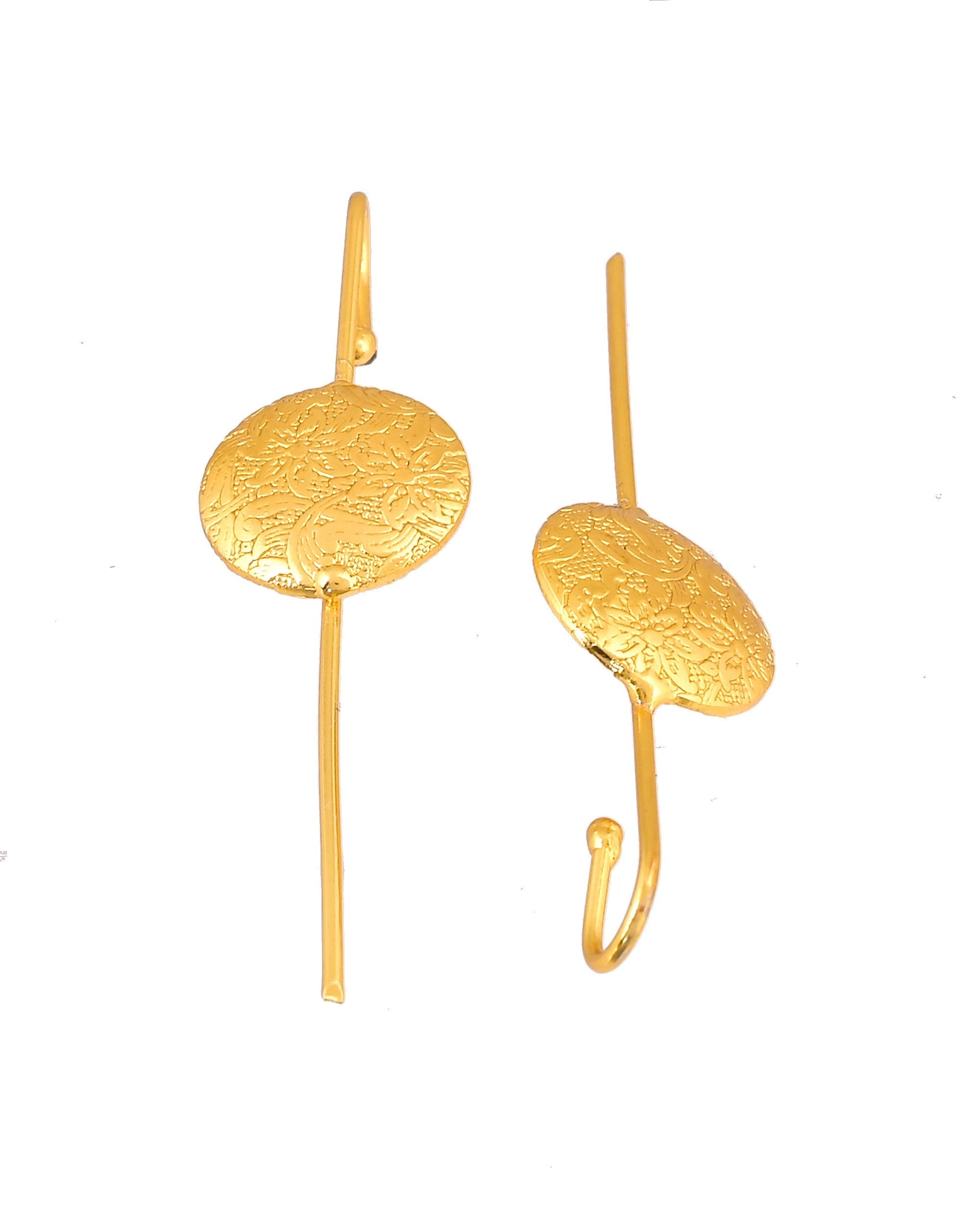 VOJ Gold Plated Circular Ear Cuff Earrings  Grab2Buy VOJ Grab2Buy