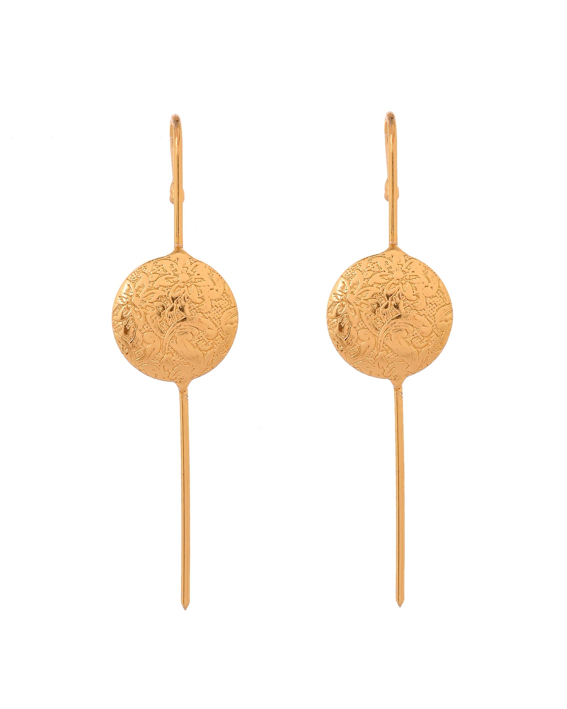 VOJ Gold Plated Circular Ear Cuff Earrings  Grab2Buy VOJ Grab2Buy
