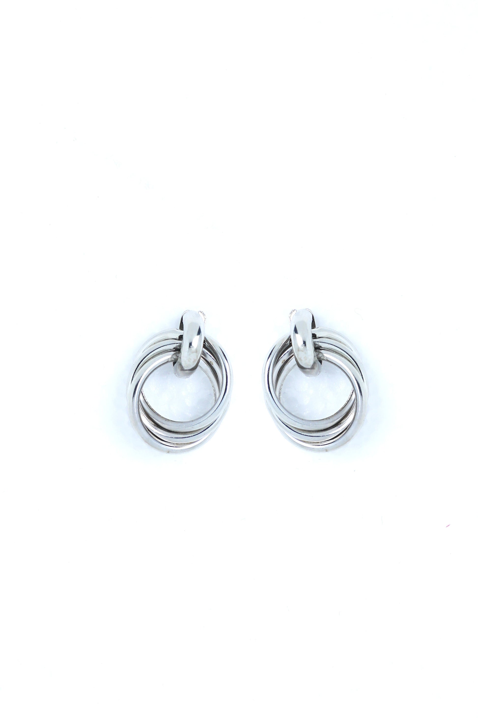 VOJ Silver Plated Circluar Studs Earring - Grab2buy