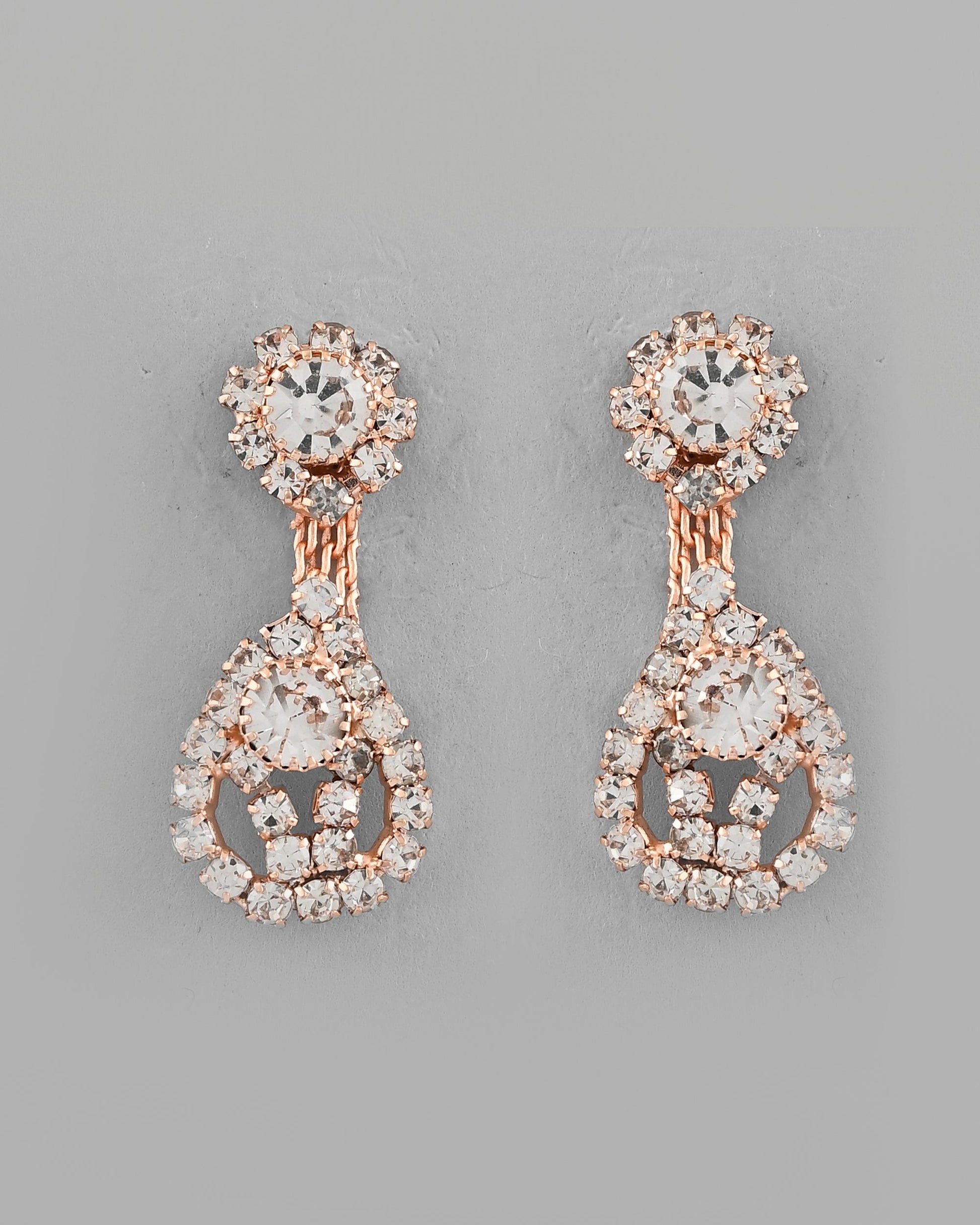 VOJ CZ Stone Studded Gold-Polished Jewellery Set VOJ (Valley Of Jewellery)