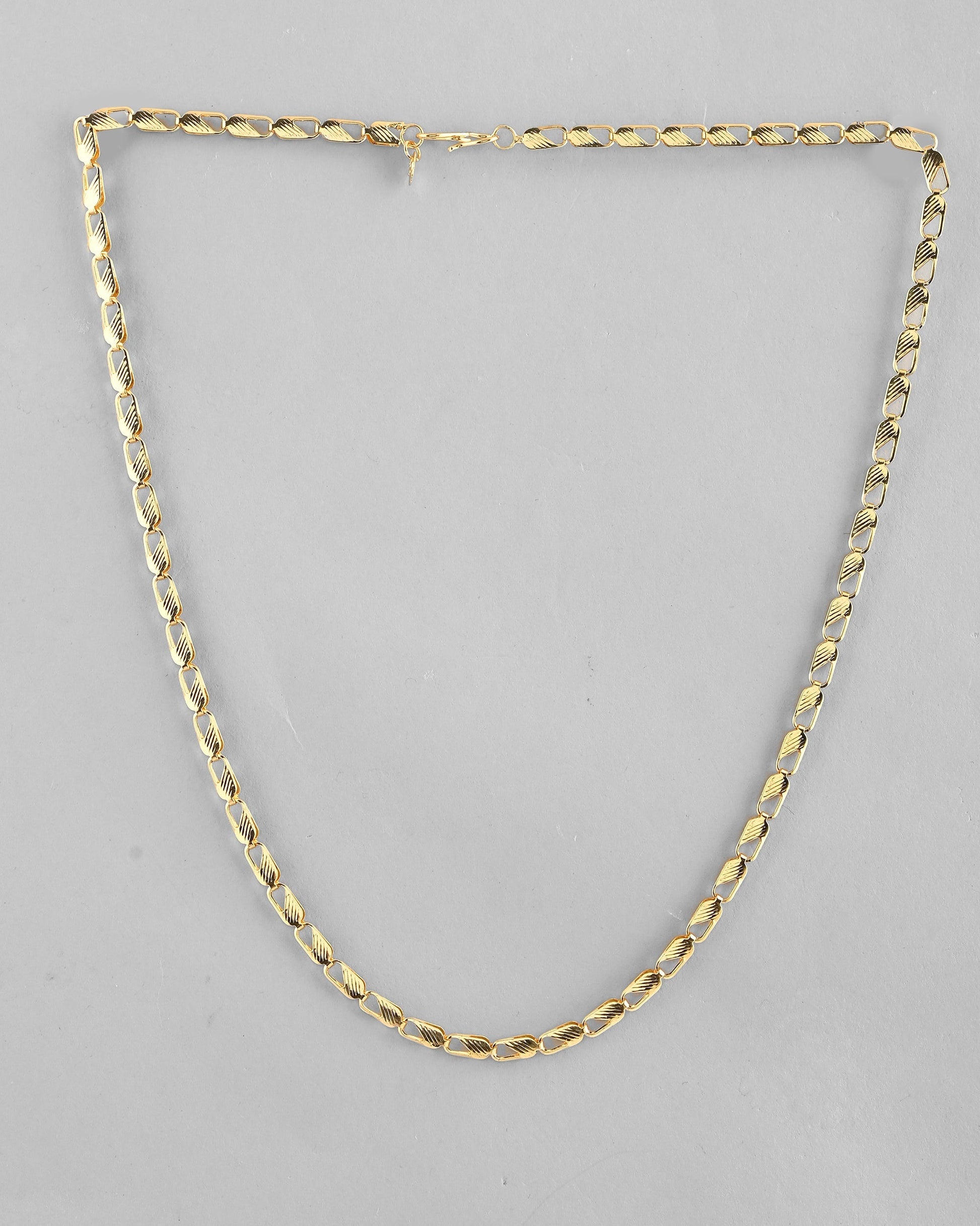 VOJ Gold-Polished Men Designer Chain 