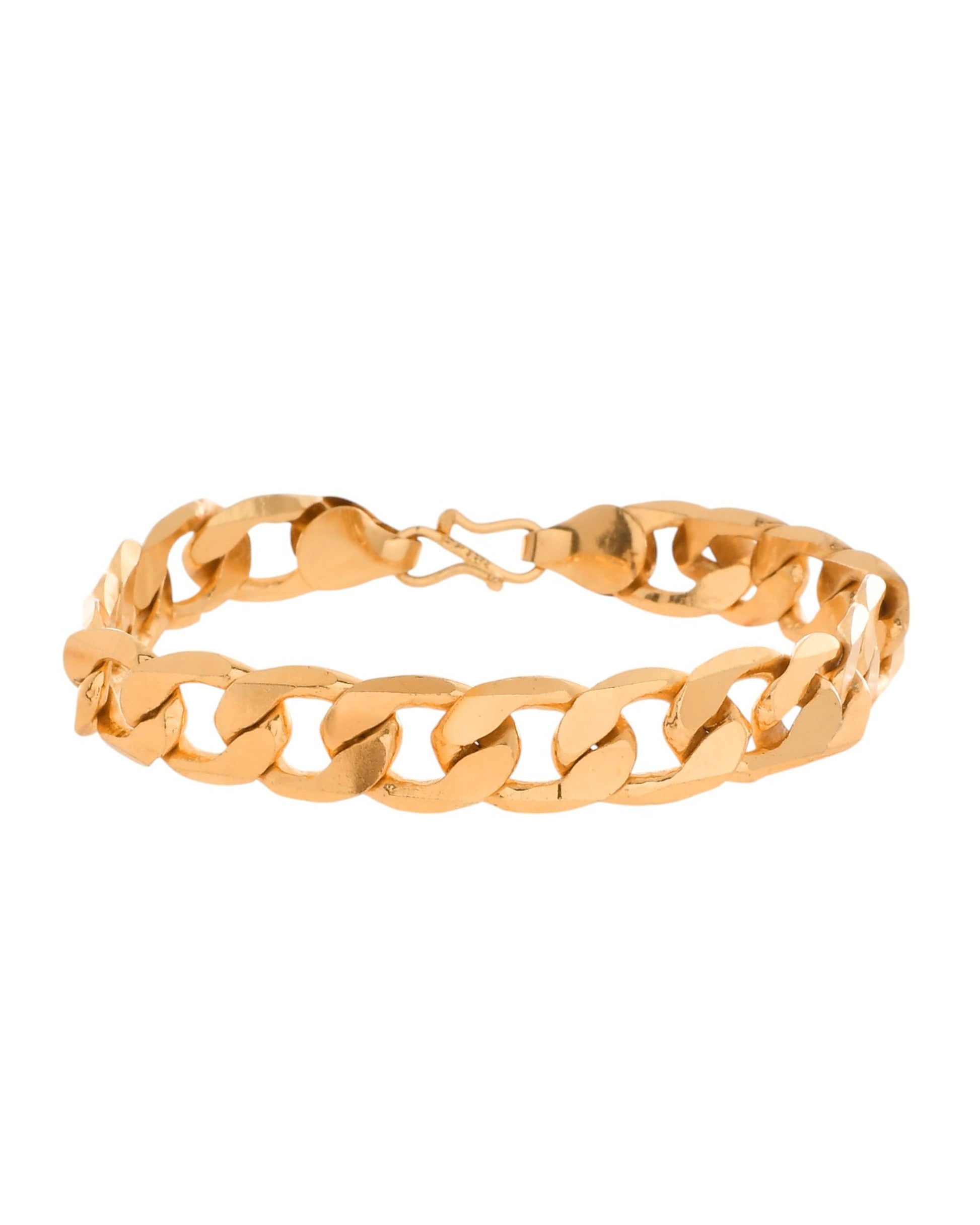 VOJ Gold Toned Elegent Men's Bracelet VOJ (Valley Of Jewellery)