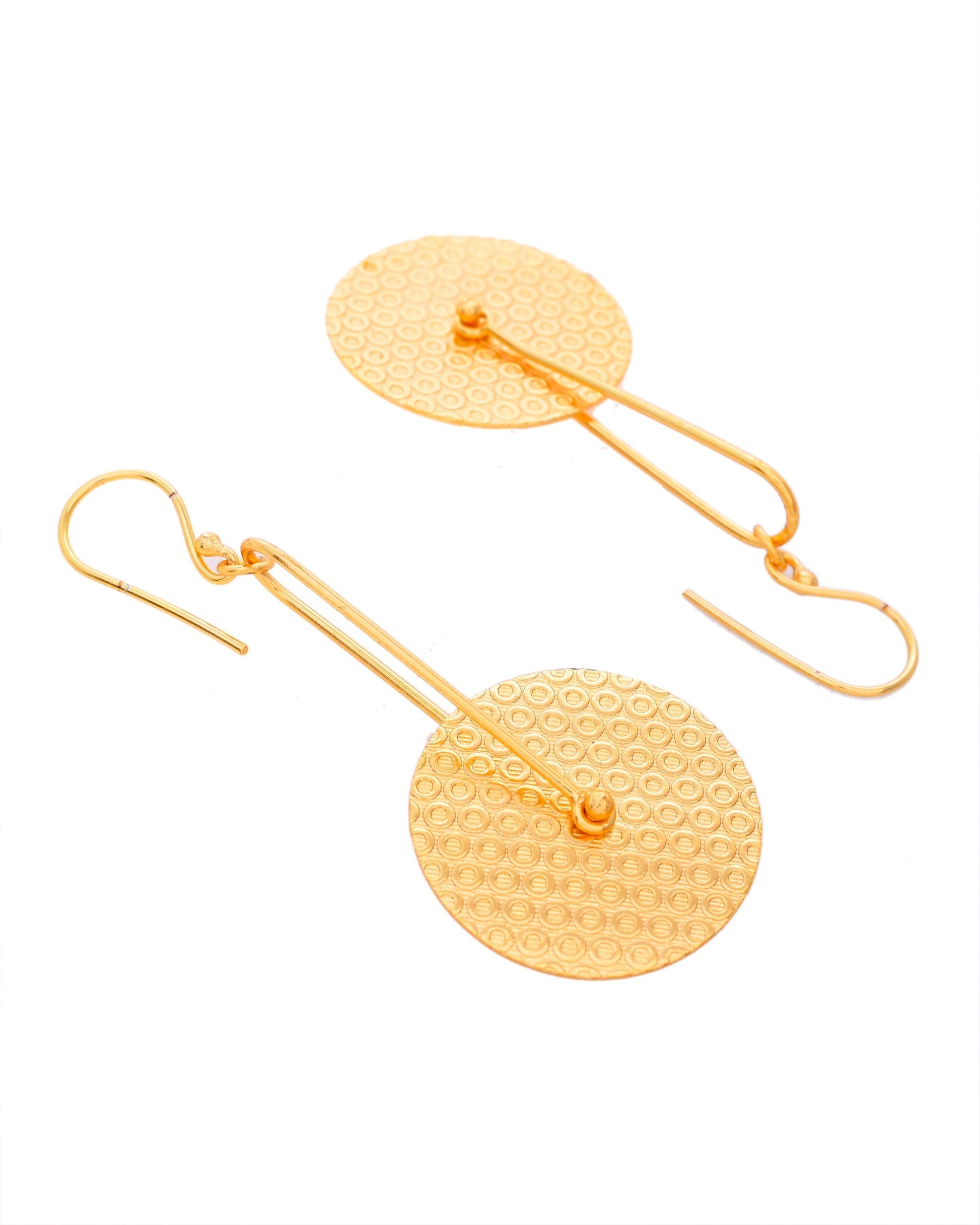 VOJ Gold-Polished Anti Tarnish Classic Stud Earrings - Swadesiicart