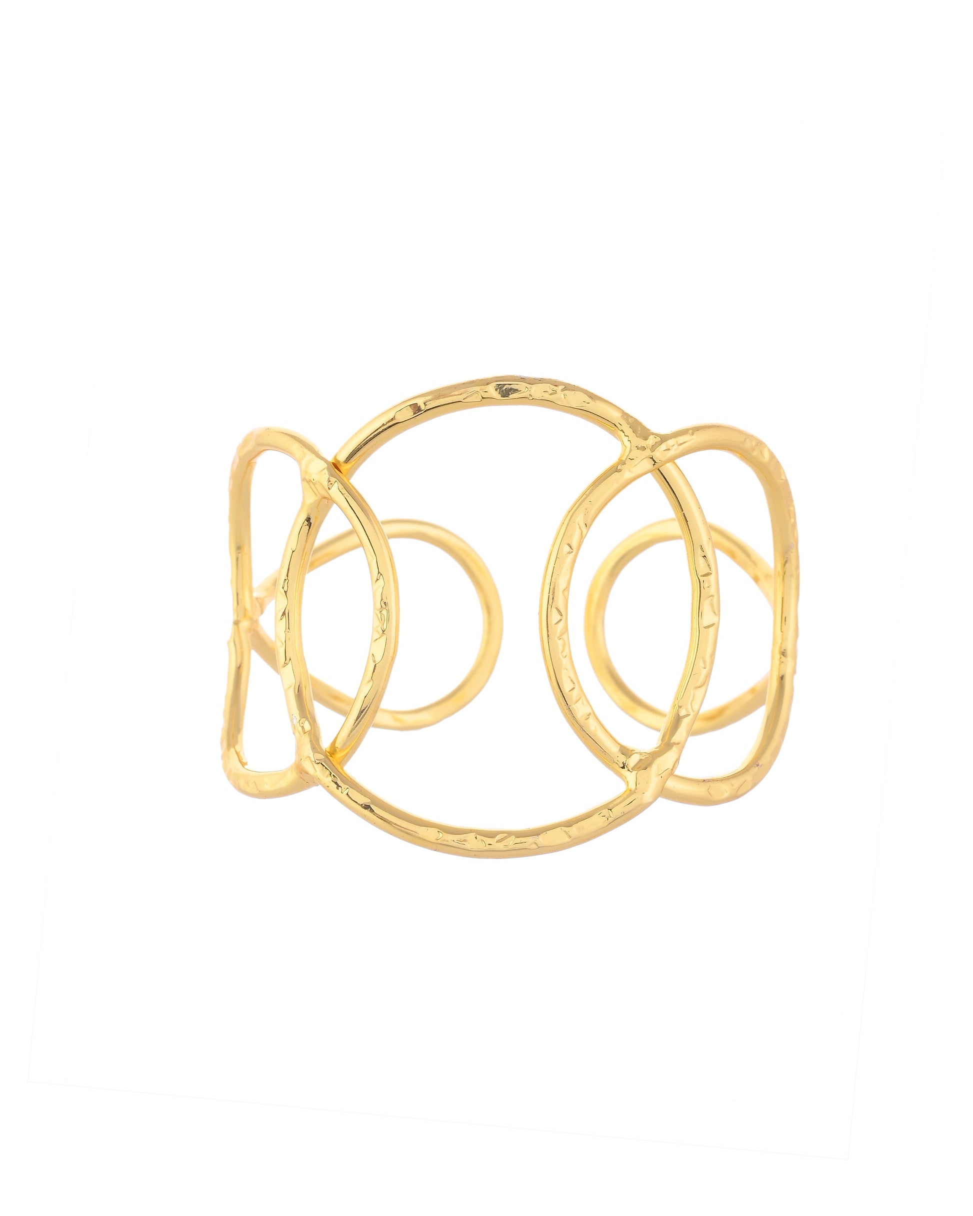 VOJ Gold-Polished Classic Anti Tarnish Kada Bracelet VOJ (Valley Of Jewellery)