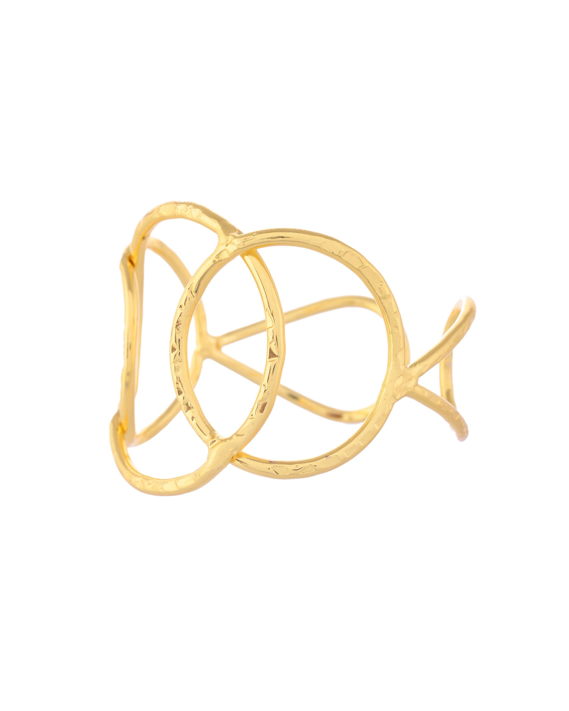 VOJ Gold-Polished Classic Anti Tarnish Kada Bracelet VOJ (Valley Of Jewellery)