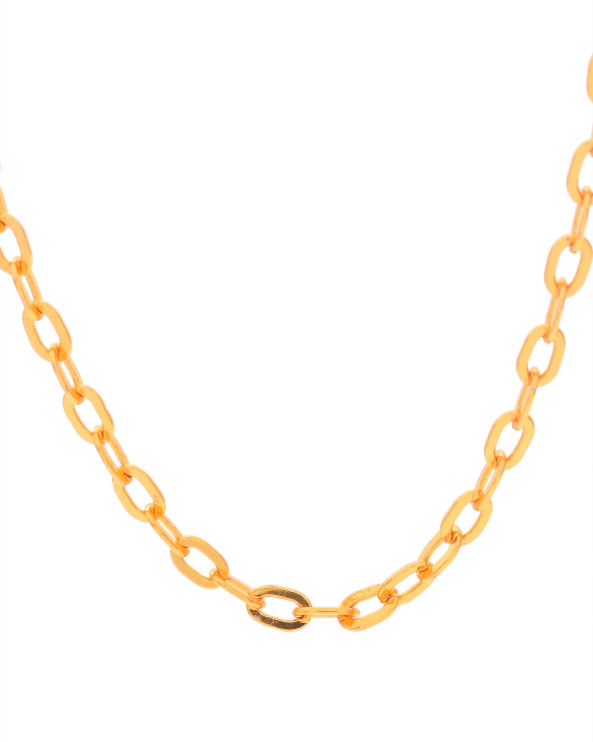 VOJ Women Gold-Polished Linked Chain 