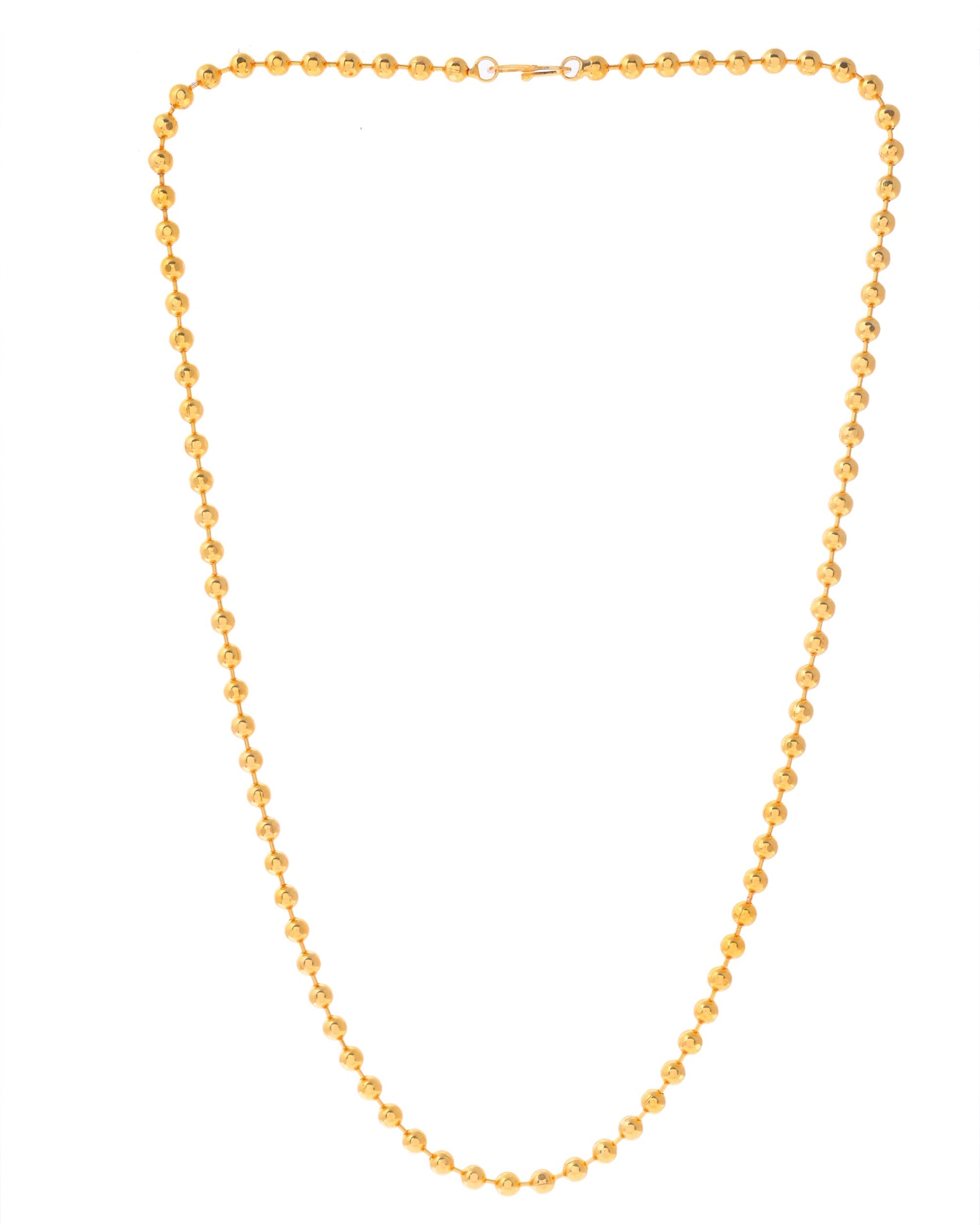 VOJ Gold-Polished Dotted Chain For Women 