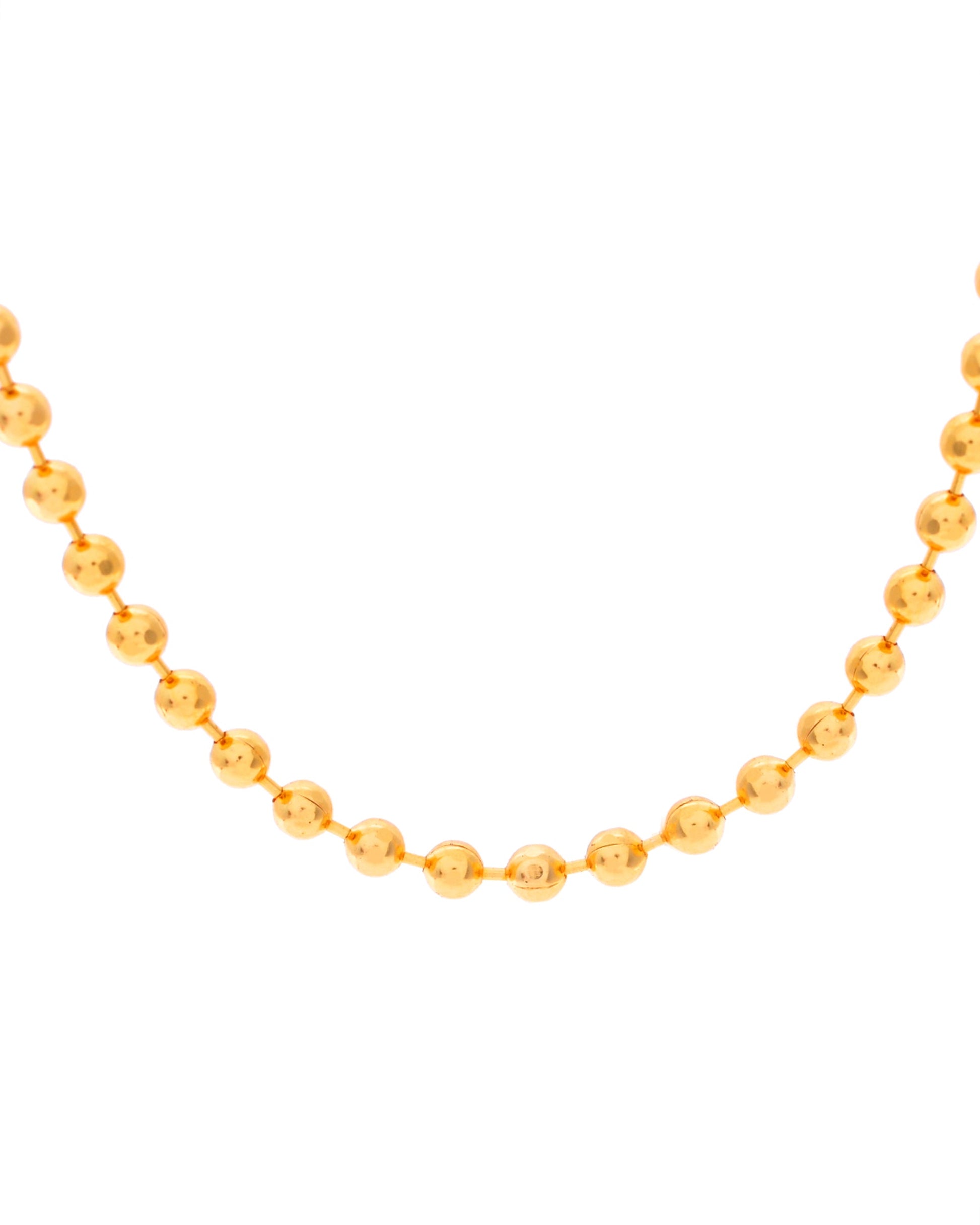 VOJ Gold-Polished Dotted Chain For Women 