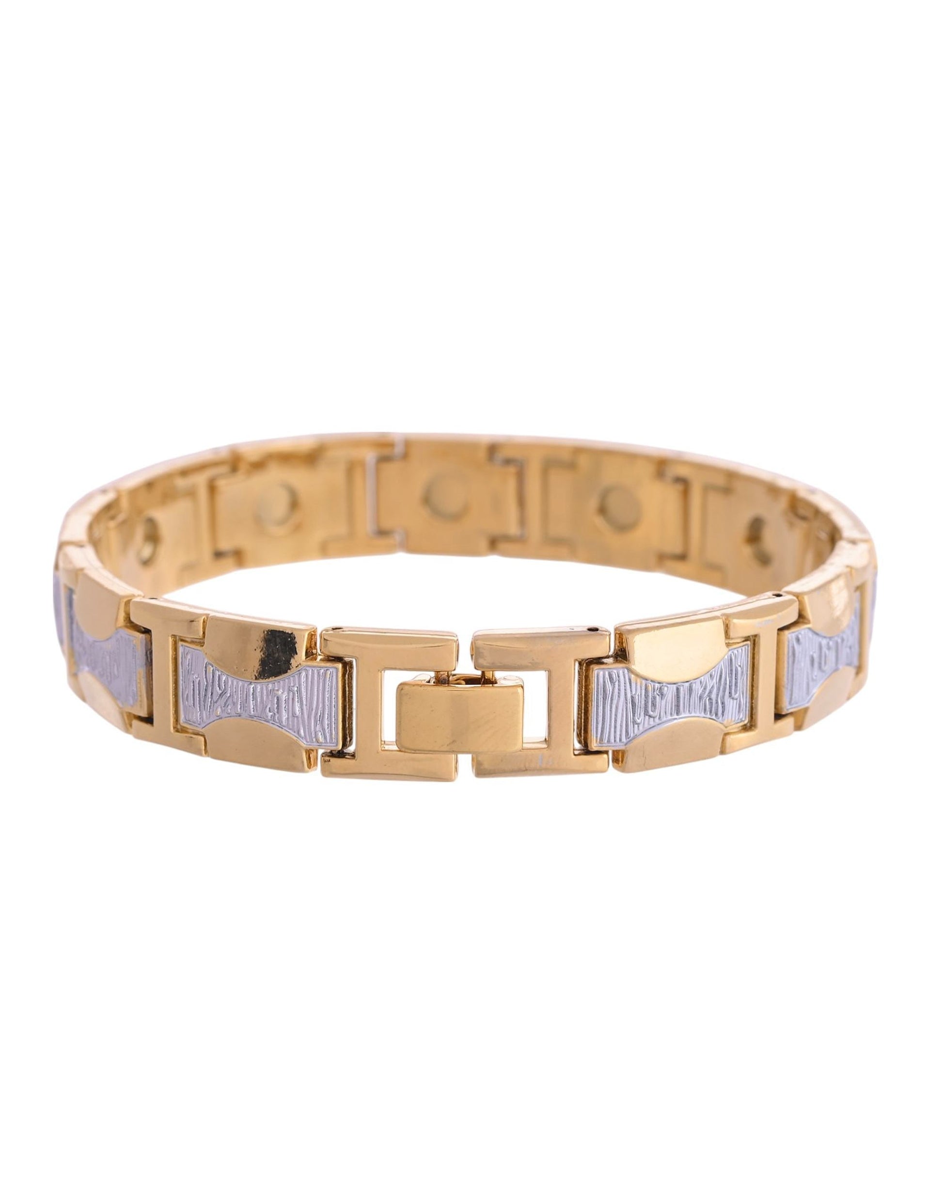 VOJ Double Toned Magnetic Bracelets For Men VOJ (Valley Of Jewellery)