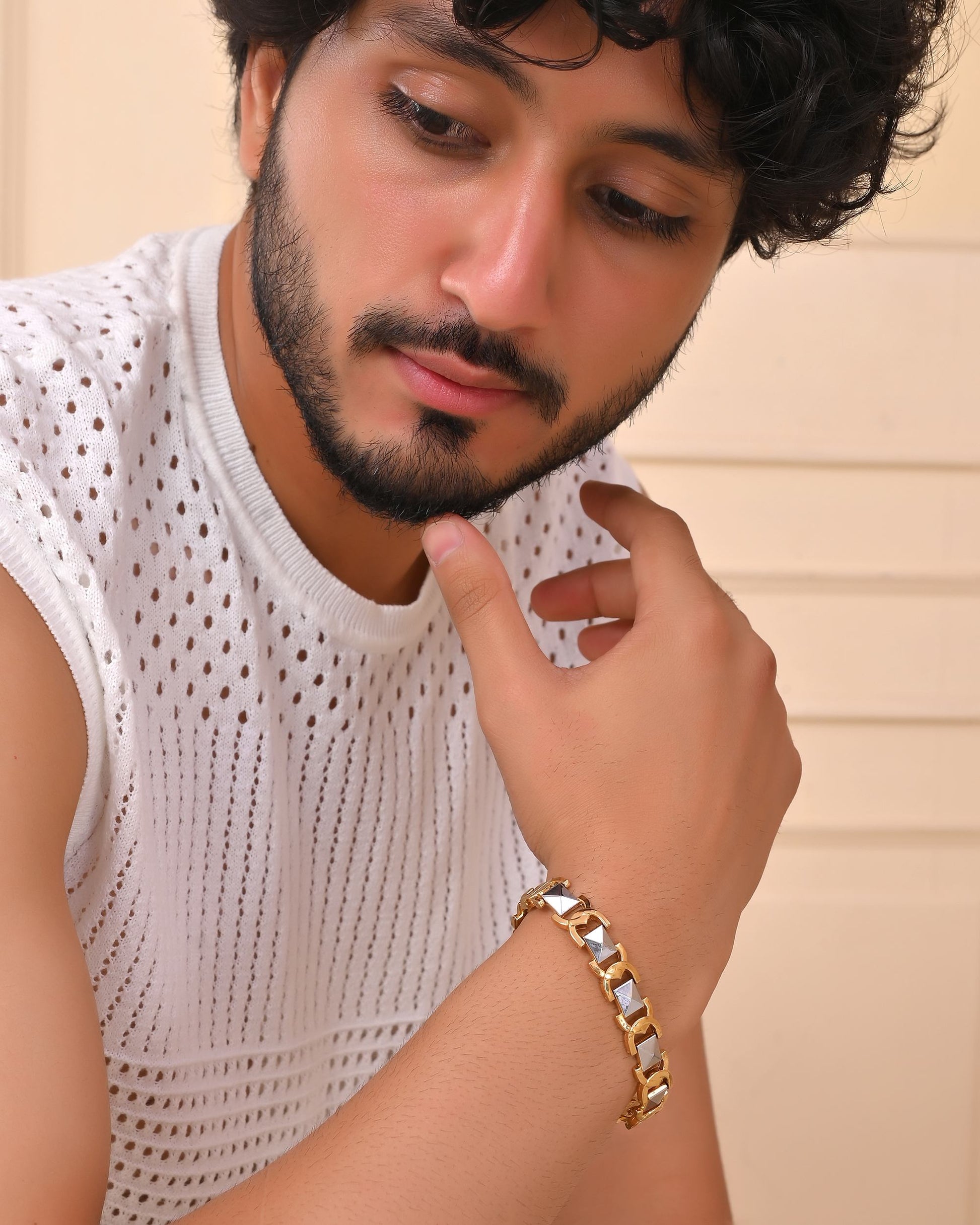 VOJ Dual Plated Men's Loose Bracelet VOJ (Valley Of Jewellery)