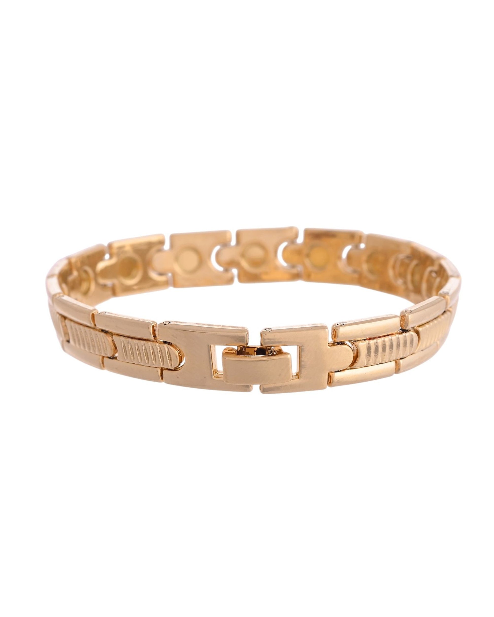 VOJ Stainless Steel Adjustable Titanium Magnetic Bracelets For Men VOJ (Valley Of Jewellery)