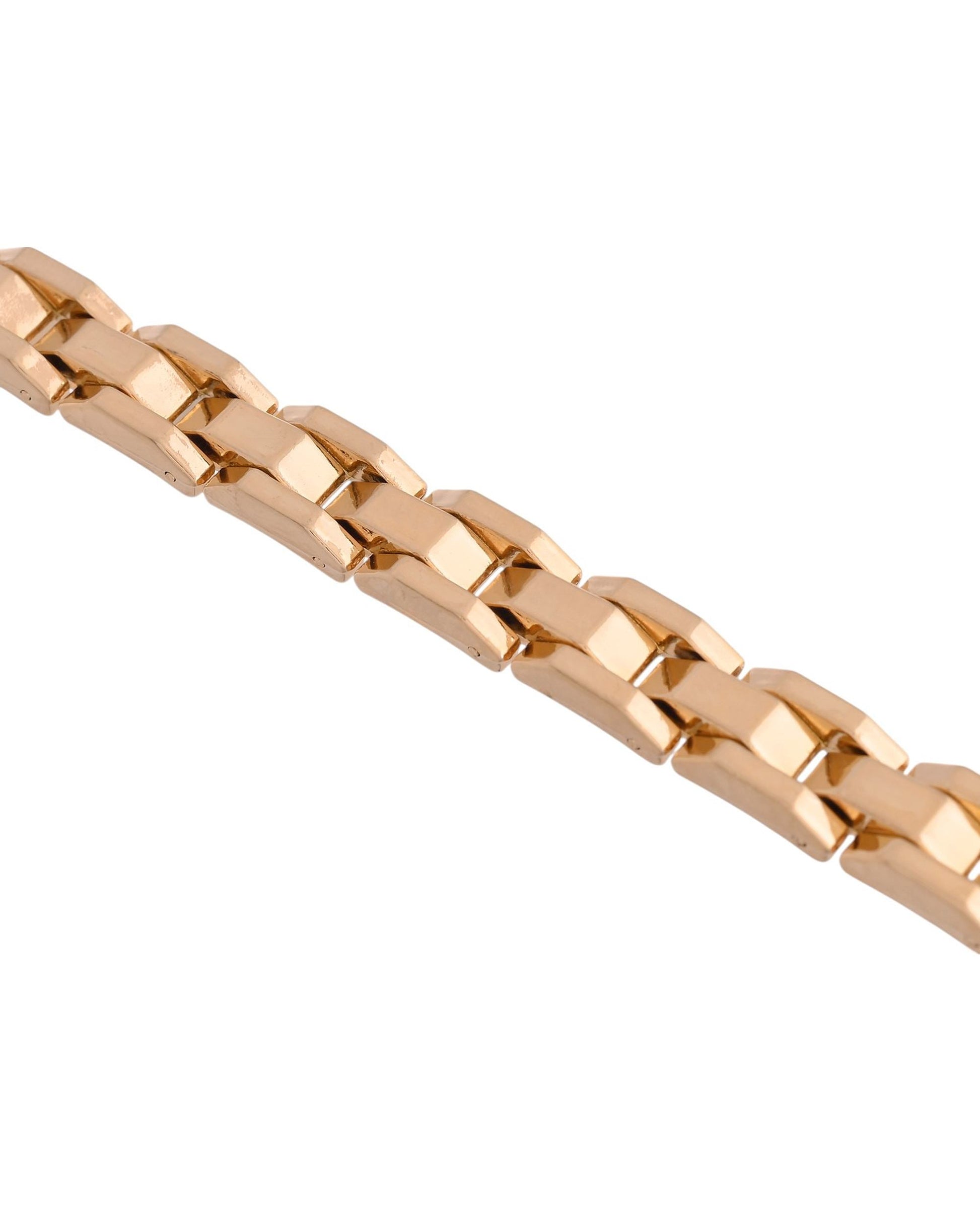 VOJ Golden Link Tungsten Magnetic Bracelet for Men VOJ (Valley Of Jewellery)