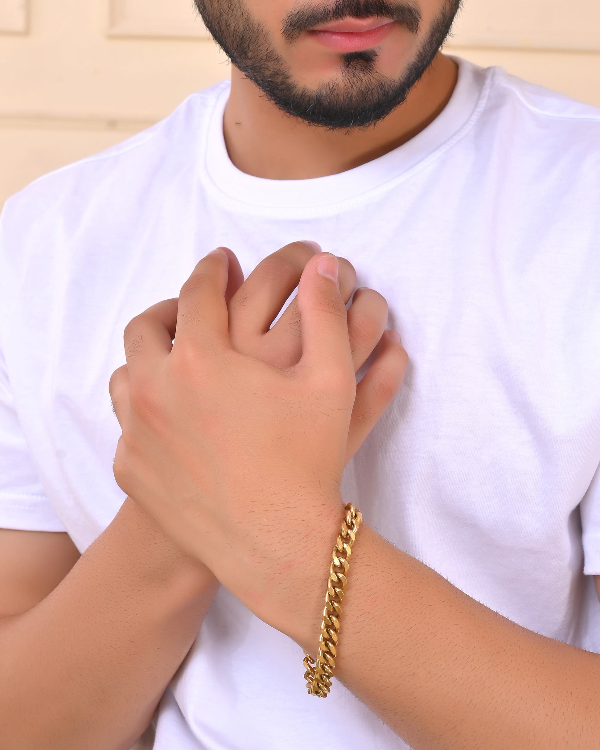 VOJ Stainless Steel Men's Linked Bracelet VOJ (Valley Of Jewellery)