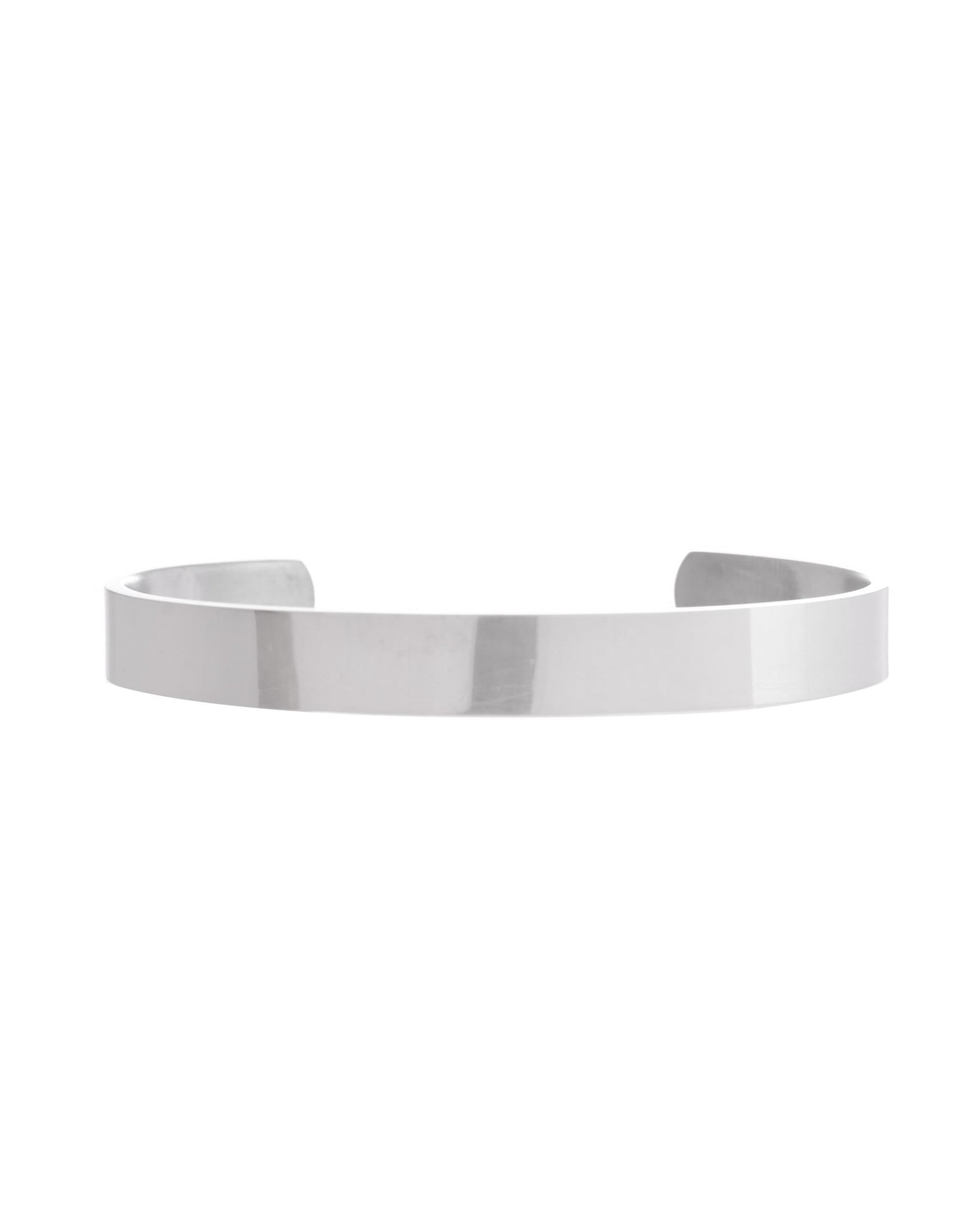 VOJ Silver Plated Stainless Steel Kada Bracelet VOJ (Valley Of Jewellery)
