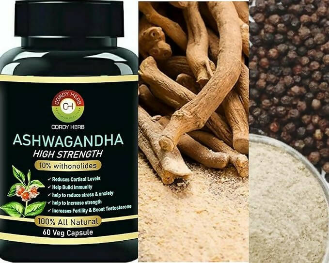 Cordy Herb Ashwagandha Extract Capsules - Grab2buy