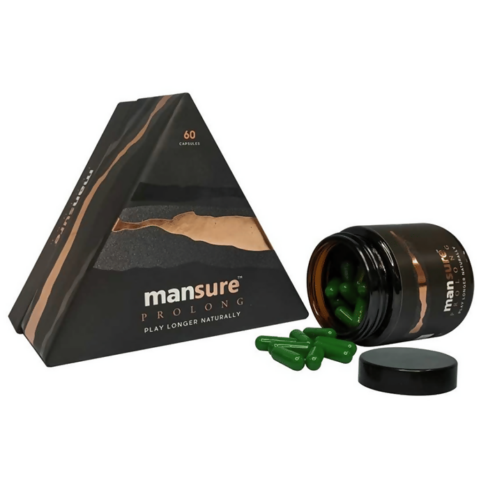 Mansure Prolong Capsules with Maca Root, Ginseng Ashwagandha & Safed Musli 
