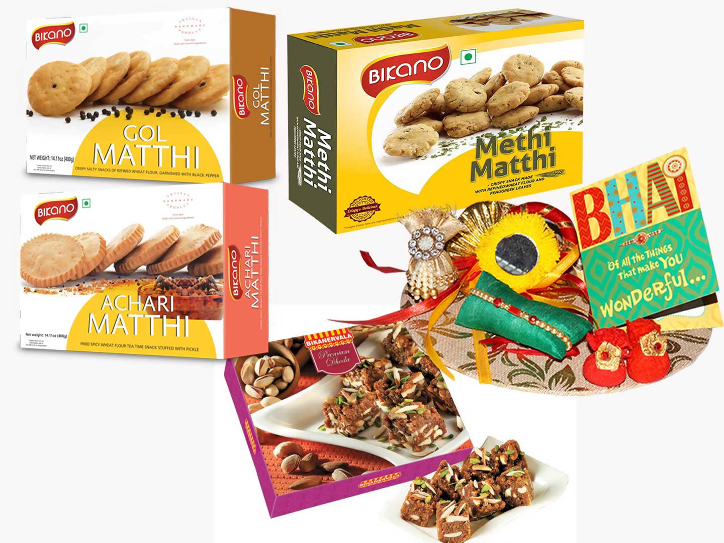 Bikano Mathi Magic with Dhoda Rakhi Gifts - Grab2buy