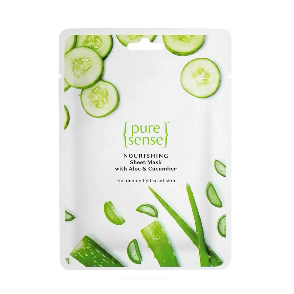 PureSense Nourishing Sheet Mask with Aloe Vera & Cucumber - Grab2buy