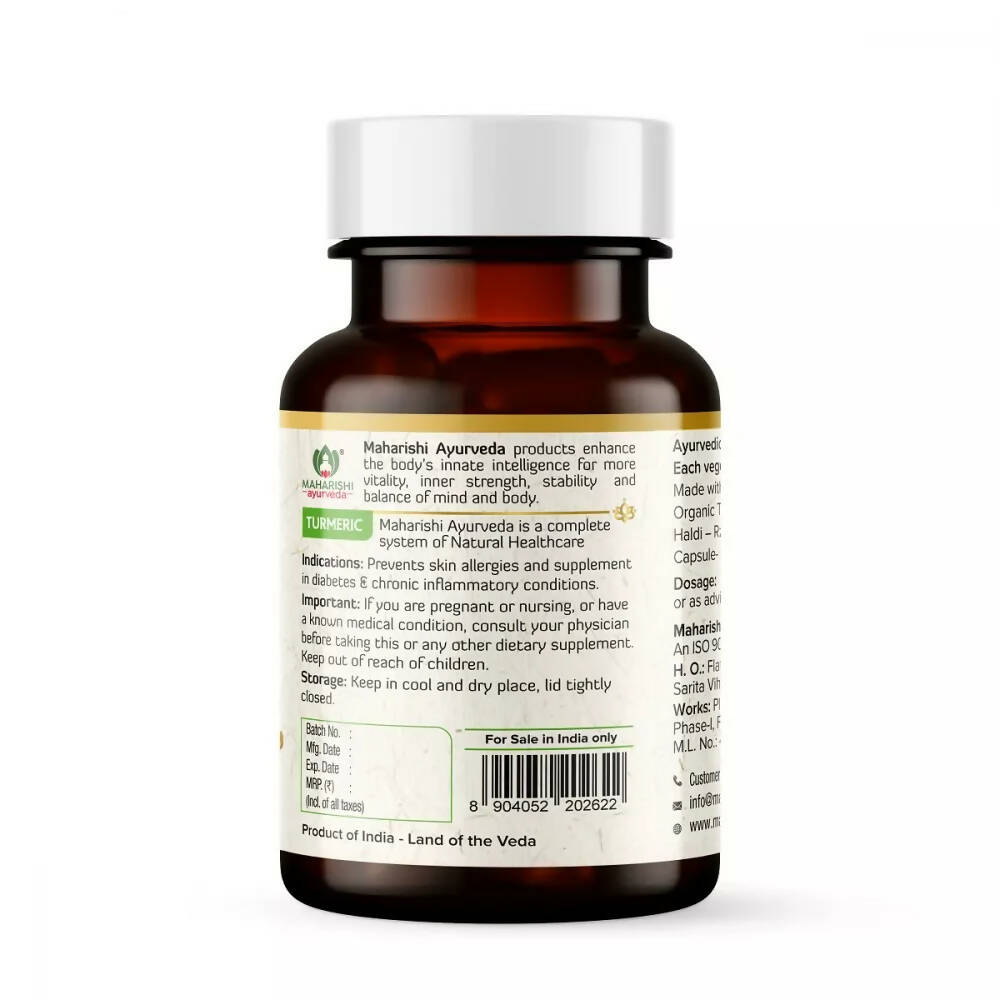 Maharishi Ayurveda Organic Turmeric Capsules - Grab2buy