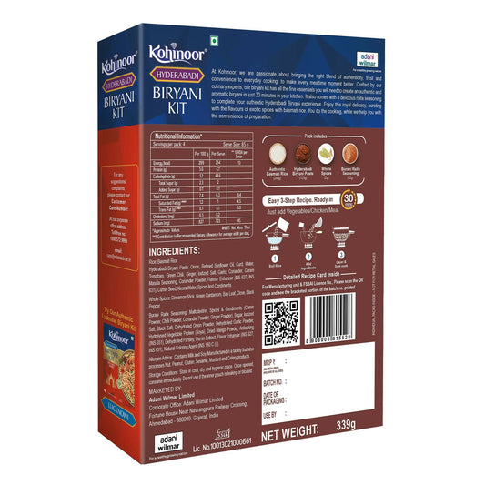 Kohinoor Authentic Hyderabadi Biryani Kit - Grab2buy