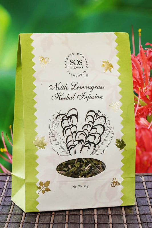 SOS Organics Nettle Lemongrass Herbal Infusion - Grab2buy