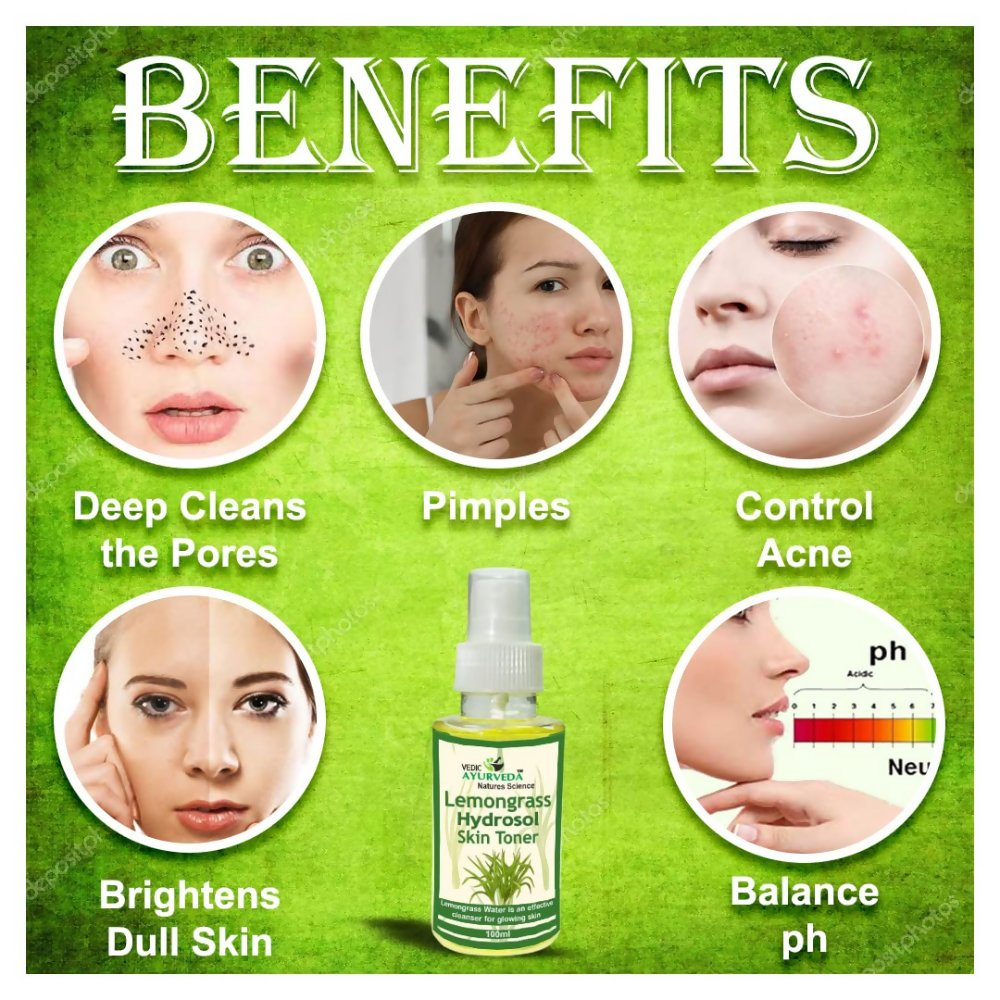 VedicAyurveda Glycerine With Lemongrass Hydrosol Skin Toner  Grab2Buy VedicAyurveda Grab2Buy