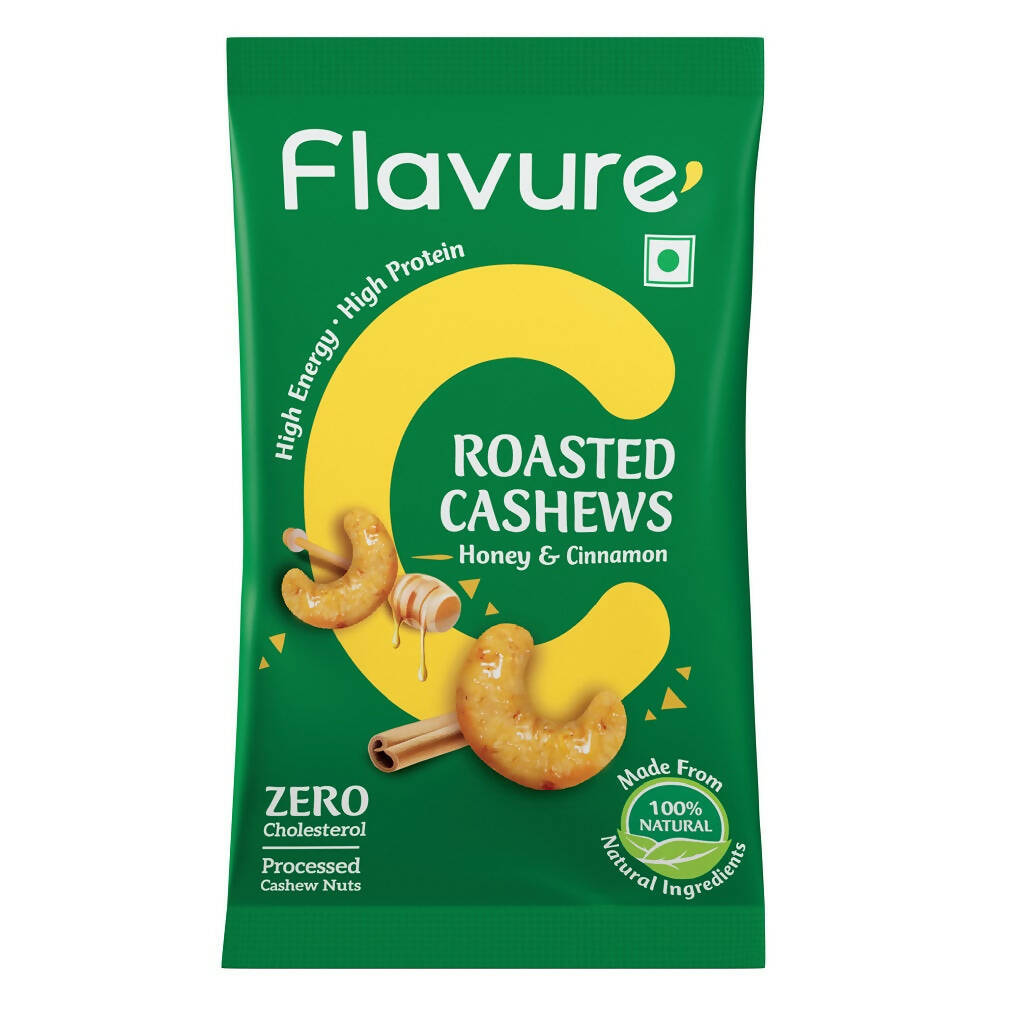 Flavure Roasted Cashew - Honey & Cinnamon 