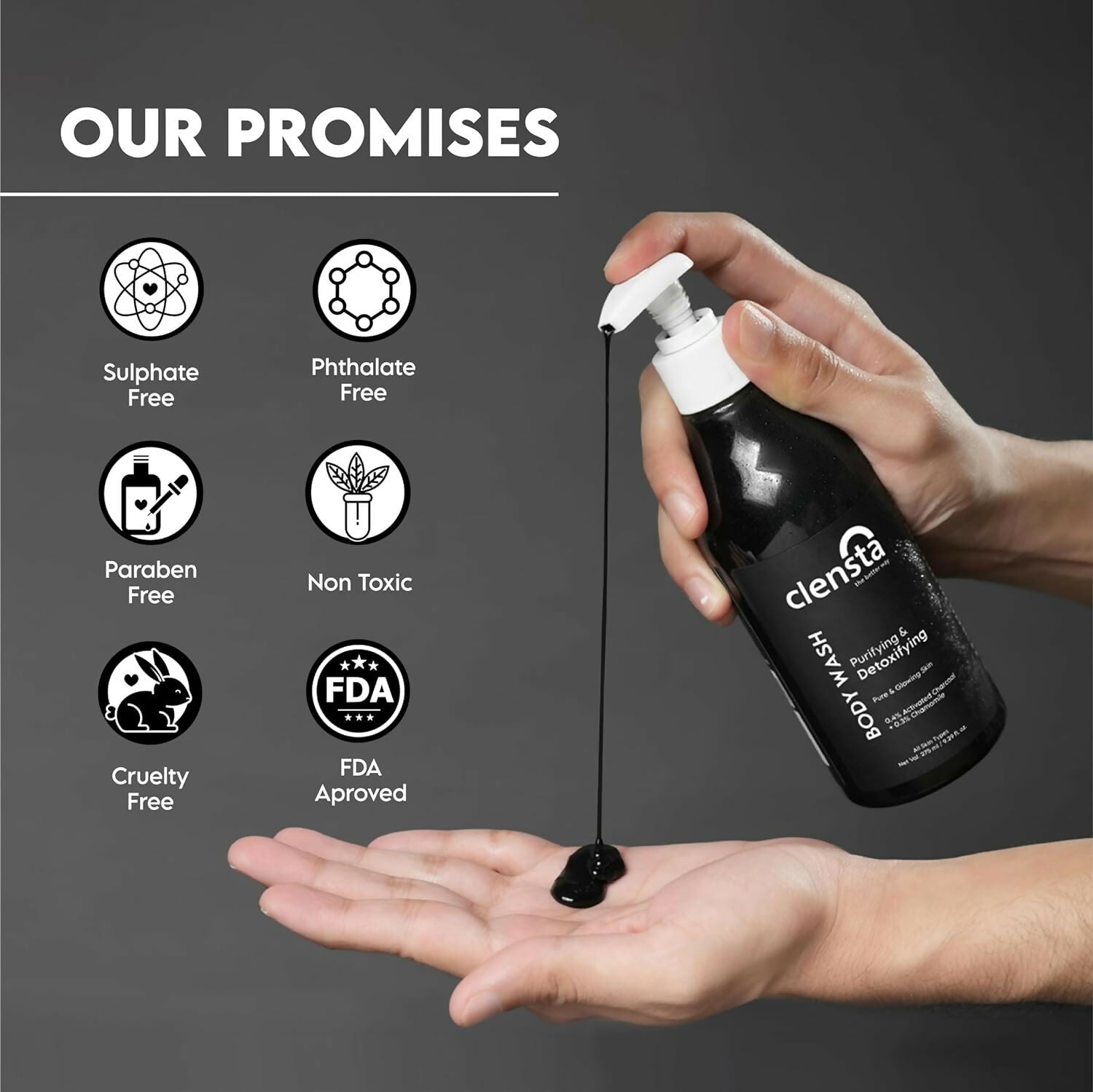 Clensta Purifying & Detoxifying Body Wash 