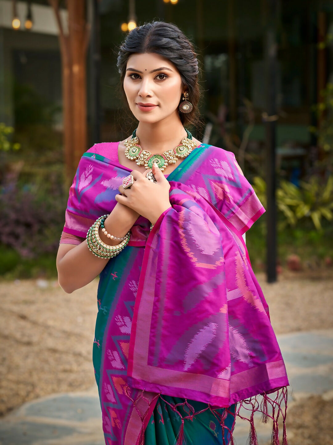 Shree Shyam Fashion Sea Green Soft Silk Saree